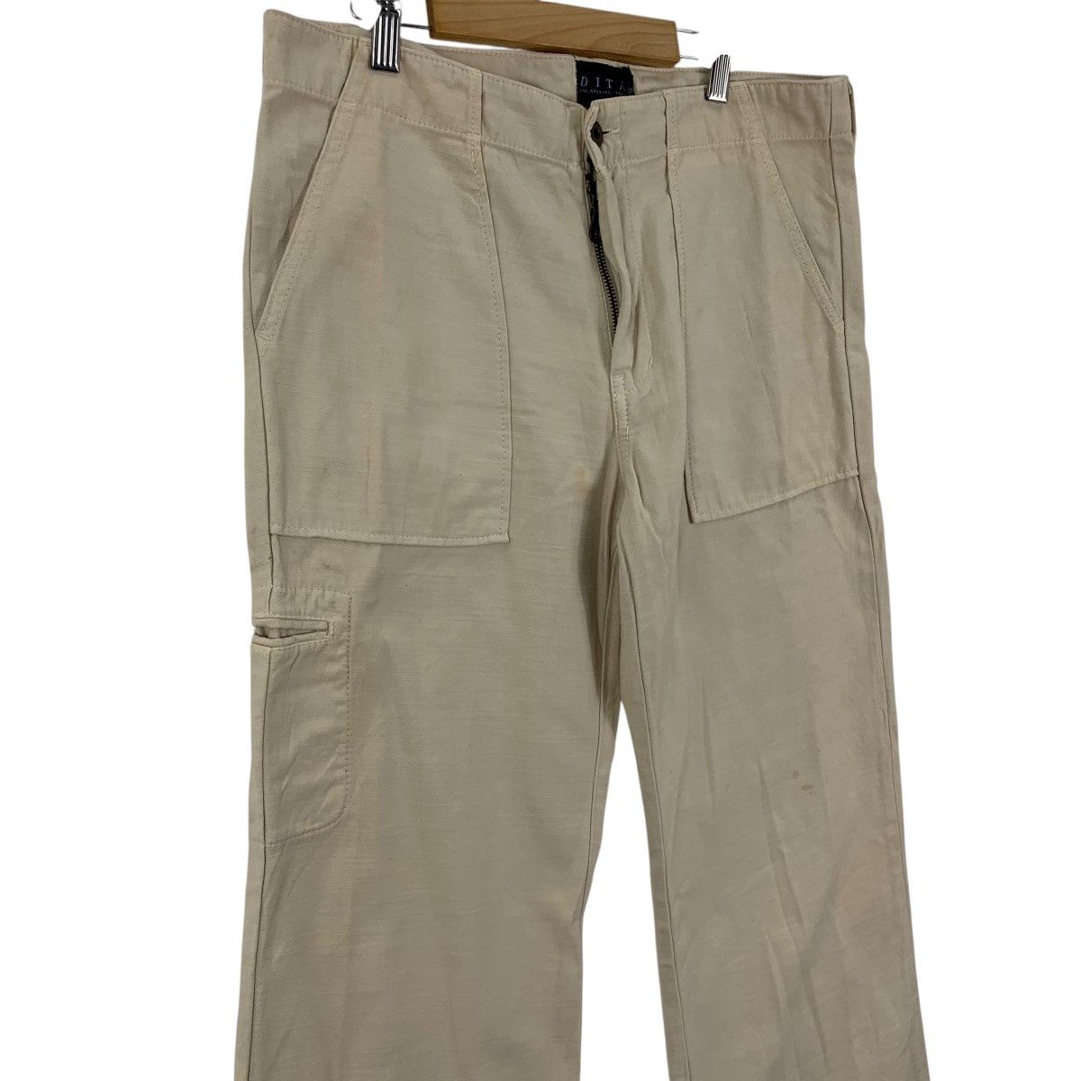 Japanese Brand DITA LOS ANGELES Tokyo JapaneseBrand Straight Cut Bush Pants Size 34" / US 12 / IT 48 - 4 Thumbnail