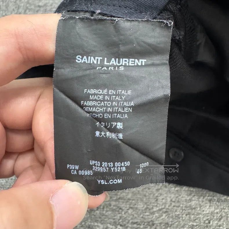 Saint Laurent Paris Saint Laurent Paris Black Wool Casual Trousers Size US 32 / EU 48 - 3 Thumbnail