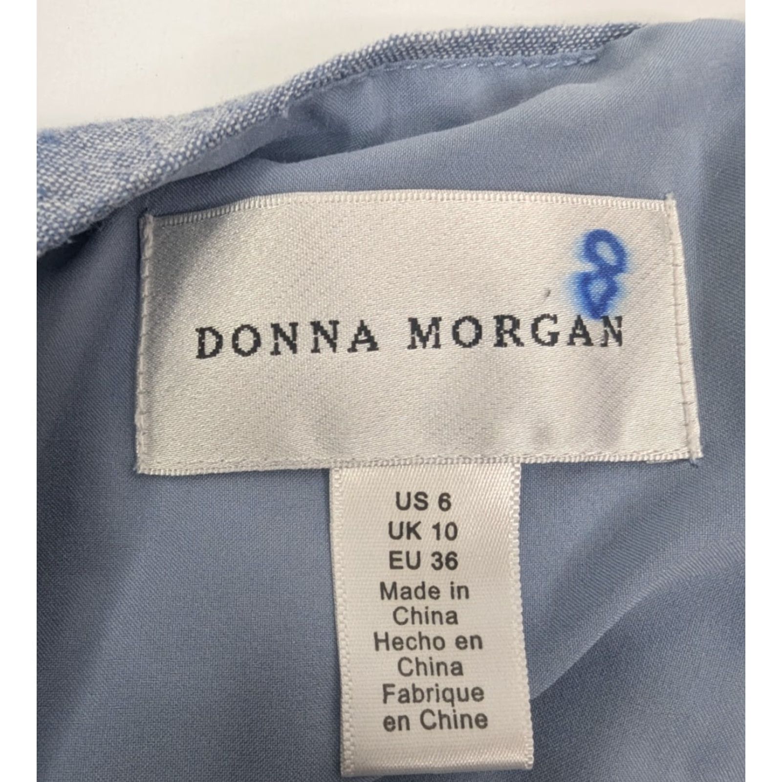 Donna Morgan Donna Morgan Blue Linen Blend Fit And Flare Sleeveless Dress Size 6 User: Donna Morgan Blue Linen Blend Fit And Flare Sleeveless Dress Size 6 Size M / US 6-8 / IT 42-44 - 7 Thumbnail