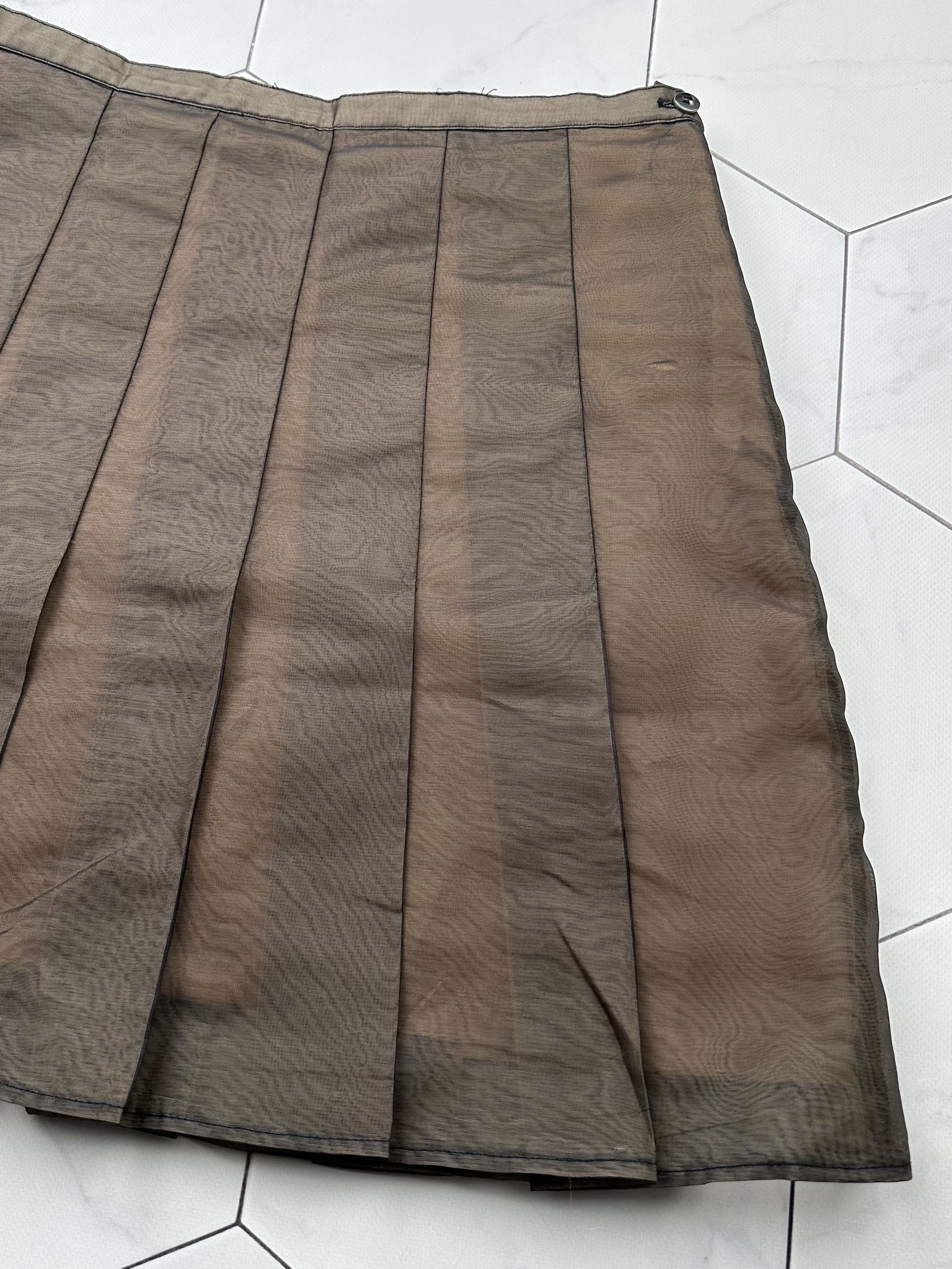 Japanese Brand Vintage Flare Mesh Mini Skirt D15E2 B4 Size 27" / US 4 / IT 40 - 3 Thumbnail