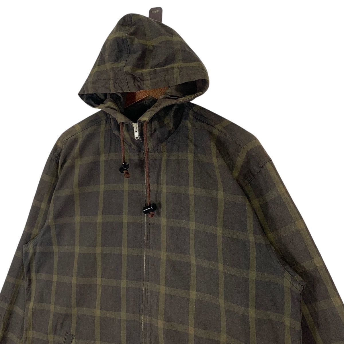 Japanese Brand Vintage Sharkey’s Checkered Jacket Hoodie Size US L / EU 52-54 / 3 - 4 Thumbnail