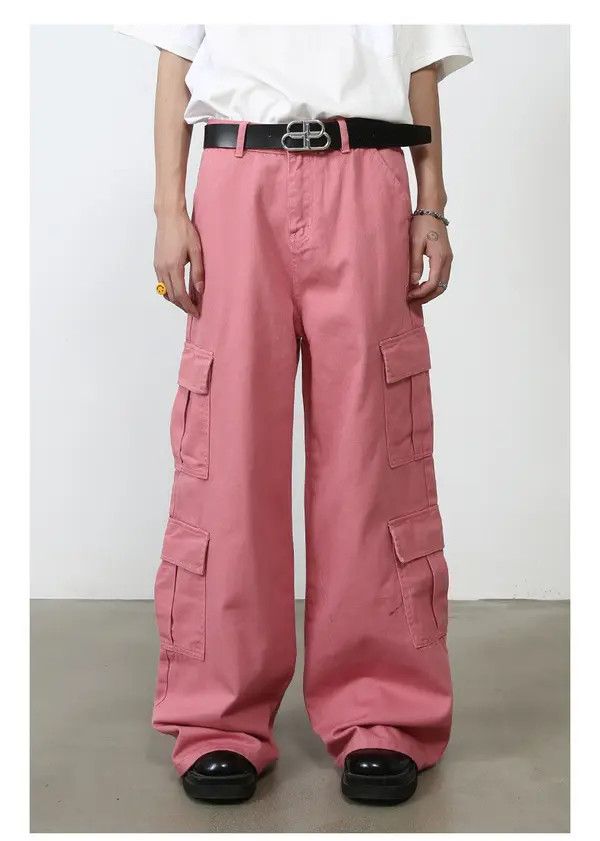 Japanese Brand Japanese retro high street straight wide-leg work trousers Size US 32 / EU 48 - 1 Thumbnail