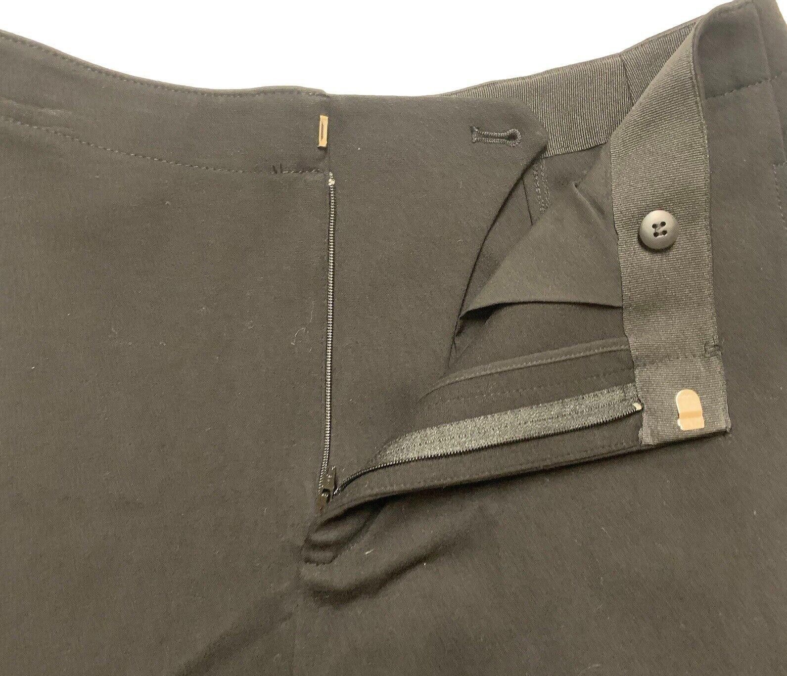 Club Monaco Club Monaco Wide Leg Scallop Hem Pants 8 Black Size 30" / US 8 / IT 44 - 9 Thumbnail