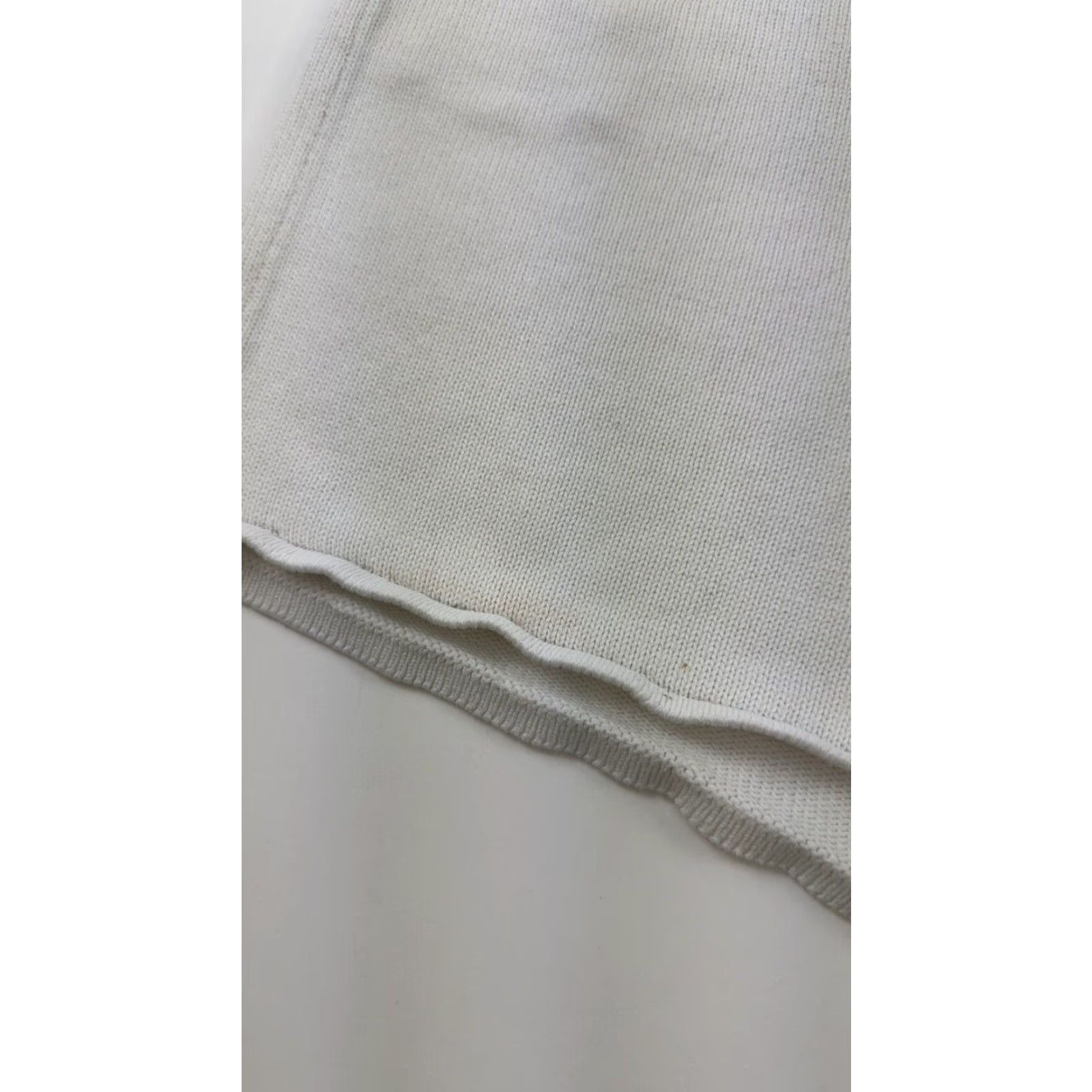 Vintage Sabo Skirt Mom Shorts Women's Medium White Knit Size 32" / US 10 / IT 46 - 5 Thumbnail