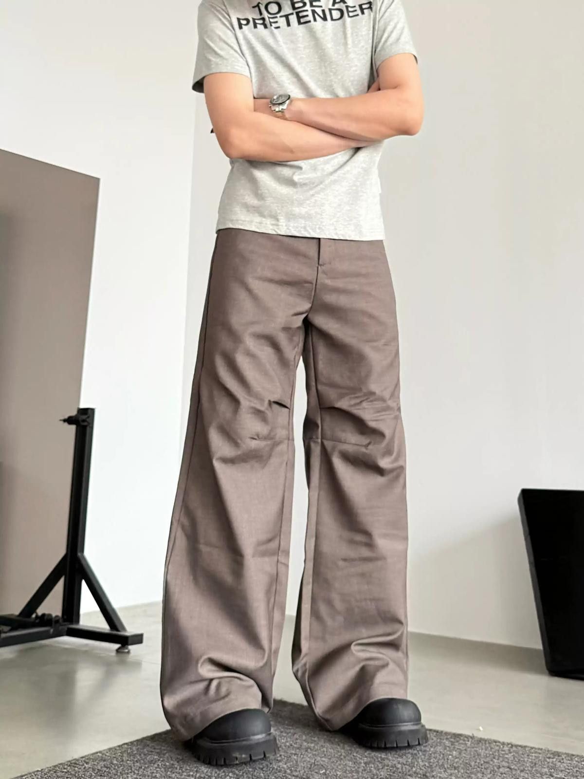 Other Wide-Leg Brown Pants Size US 32 / EU 48 - 1 Thumbnail
