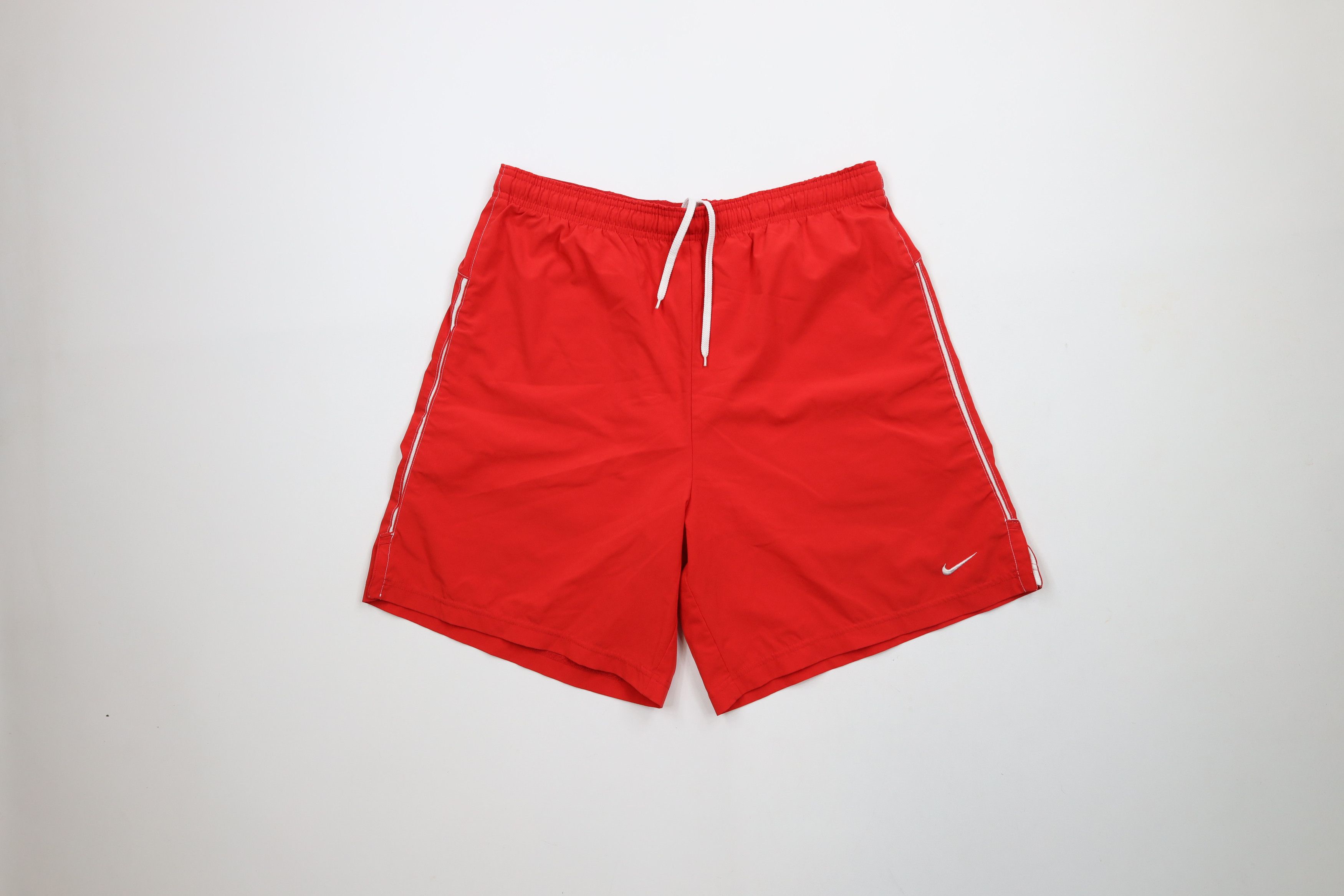 Nike × Vintage Vintage 90s Y2K Nike Scott Mini Swoosh Lined Soccer Shorts Size US 32 / EU 48 - 1 Thumbnail