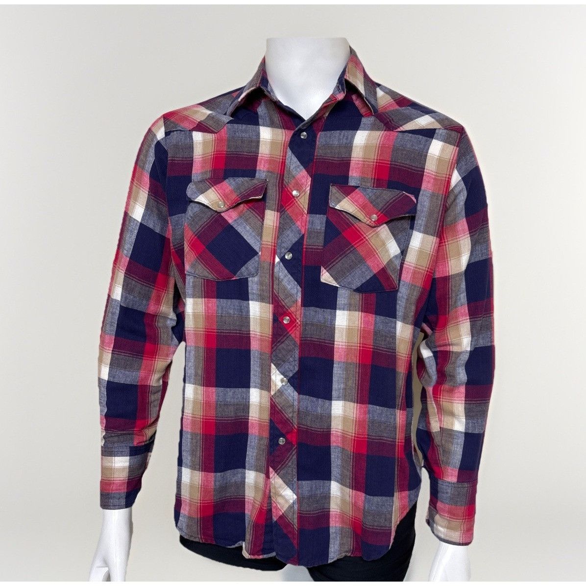 Other Vintage Plaid Flannel Shirt Genuine Roebucks USA Mens M 70s Size US M / EU 48-50 / 2 - 1 Thumbnail