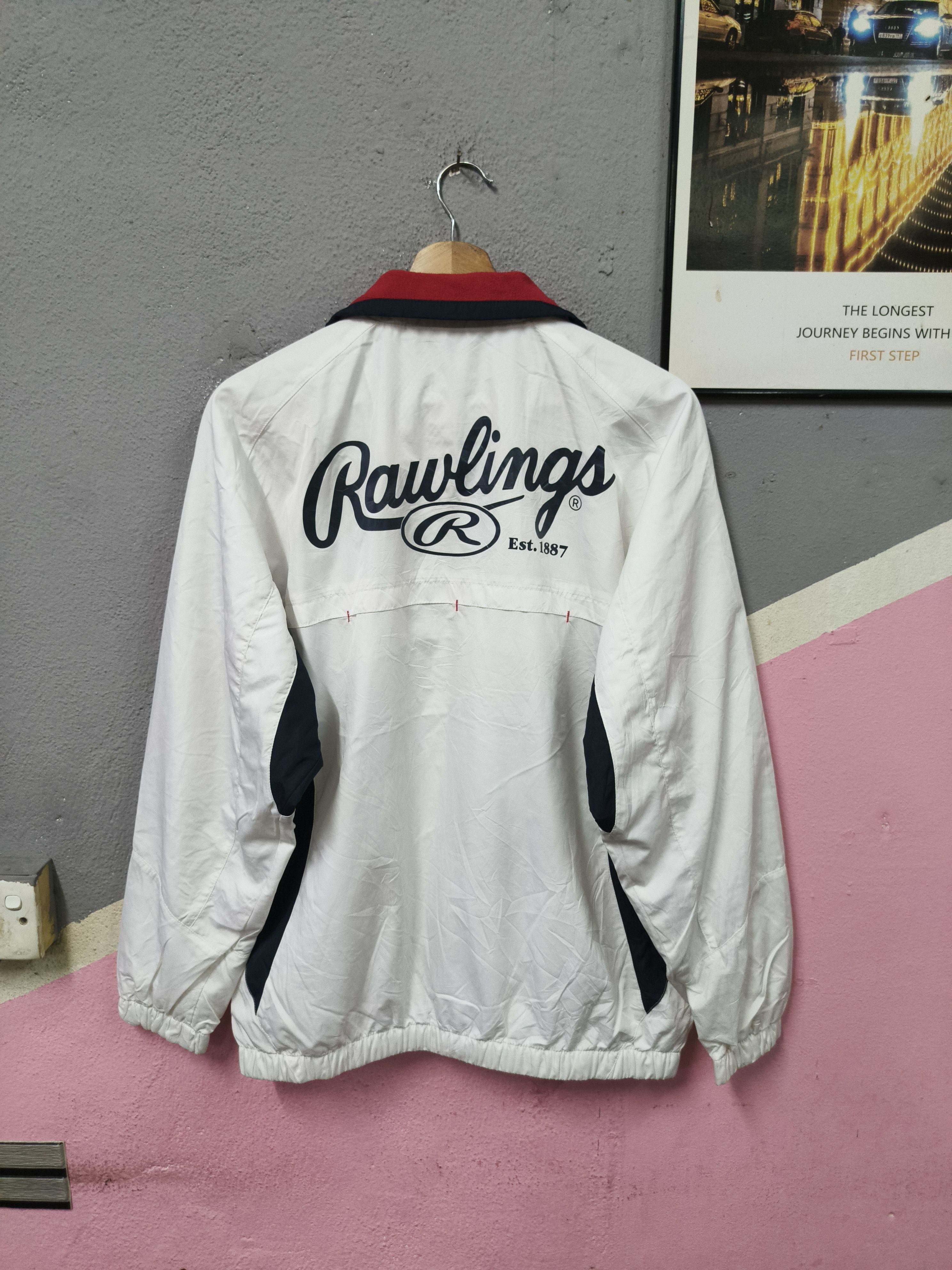Japanese Brand RAWLINGS LIGHT JACKET Size US L / EU 52-54 / 3 - 1 Thumbnail