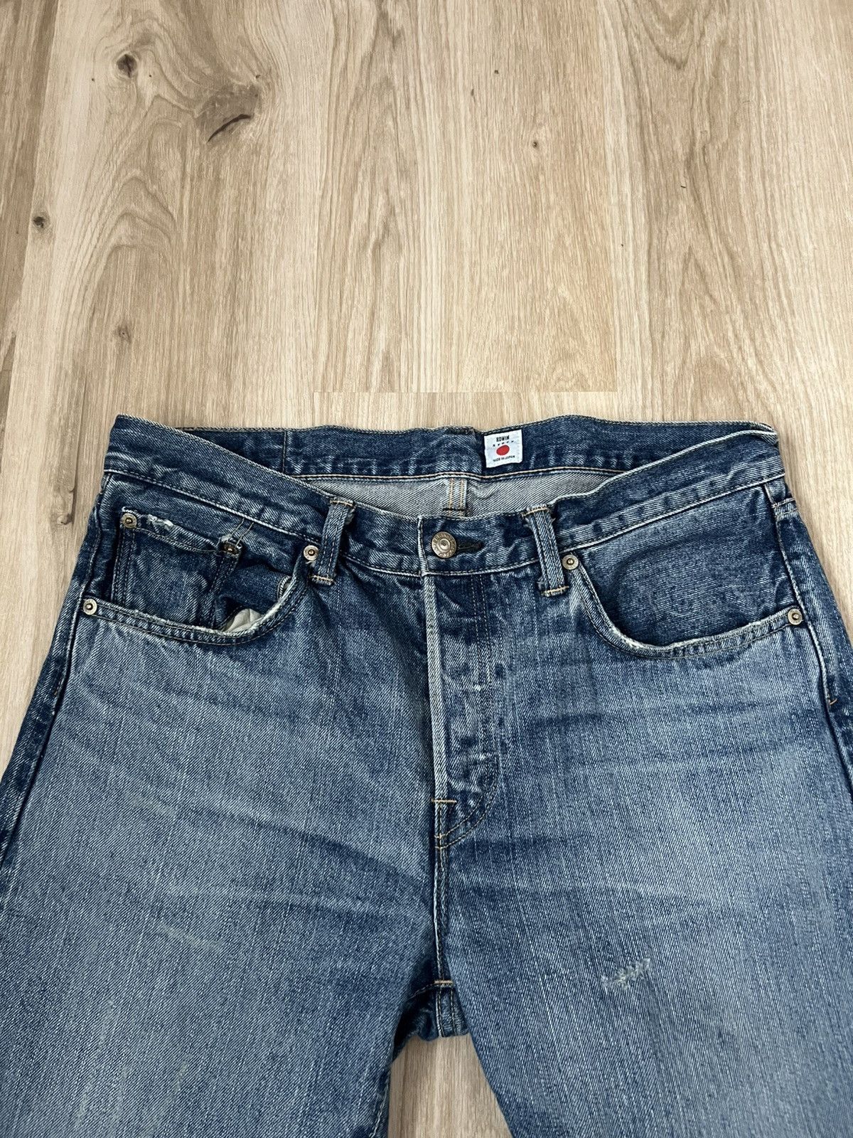 Edwin Blue selvedge denim edwin made in japan rare washed Size US 32 / EU 48 - 4 Thumbnail