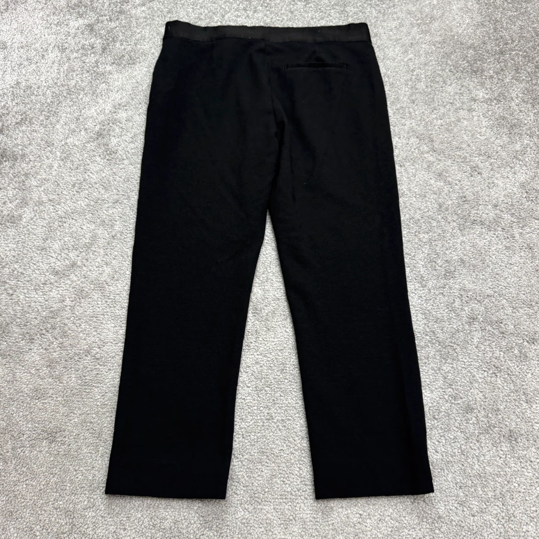 Everlane Everlane Pants Womens Medium Black Side Zip Ponte Crop Ankle Straight Work Size 32" / US 10 / IT 46 - 2 Thumbnail