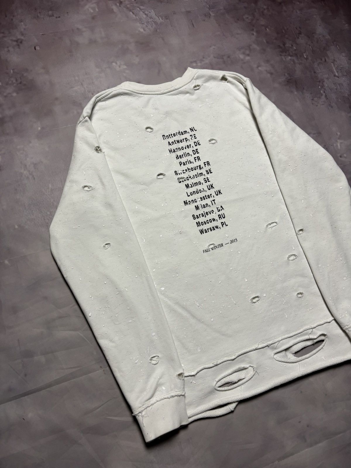 Misbhv MISBHV after dark distressed crewneck FW15 Size US M / EU 48-50 / 2 - 9 Thumbnail