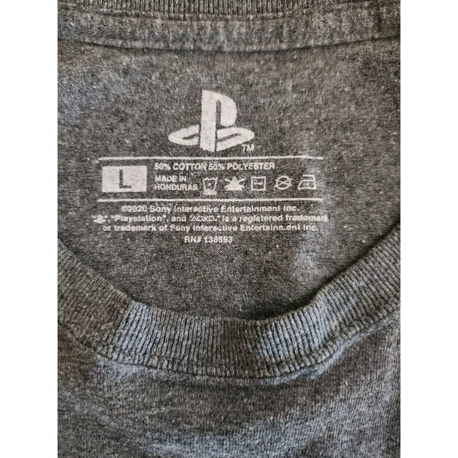 Vintage PlayStation T-Shirt Shirt Mens Size L Gray 1994 Party Crew Neck Short Sleeve Cotton Blend Easy Care Tagless Vintage: No Size US L / EU 52-54 / 3 - 2 Thumbnail