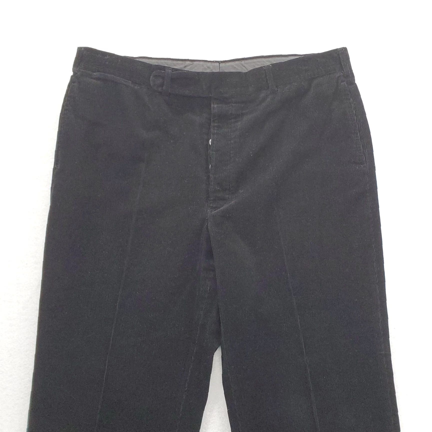 Polo Ralph Lauren VINTAGE Polo Ralph Lauren Corduroy Pants Mens 38x30 Black Button Fly Cuffed VTG Size US M / EU 48-50 / 2 - 2 Thumbnail
