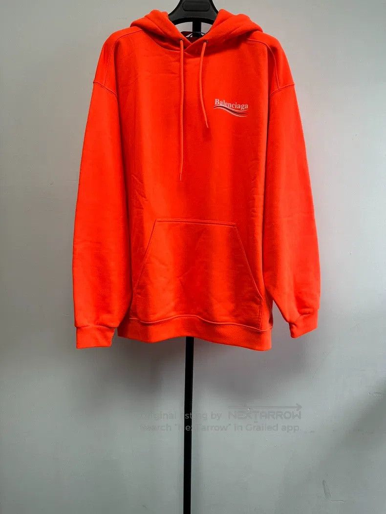 Balenciaga Balenciaga Logo Printed Hooded Pocket Sweatshirt Size US M / EU 48-50 / 2 - 1 Thumbnail