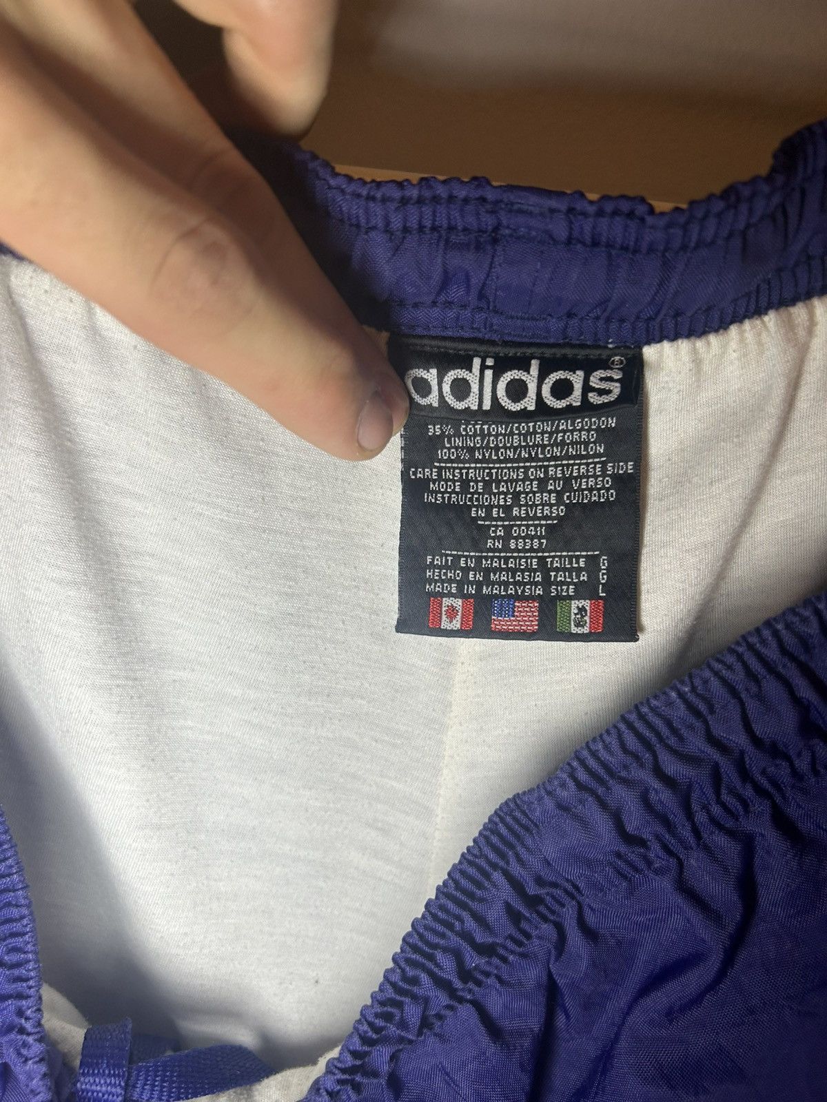 Adidas × Vintage Adidas flannel zipper flared trackpants Size US 36 / EU 52 - 4 Thumbnail