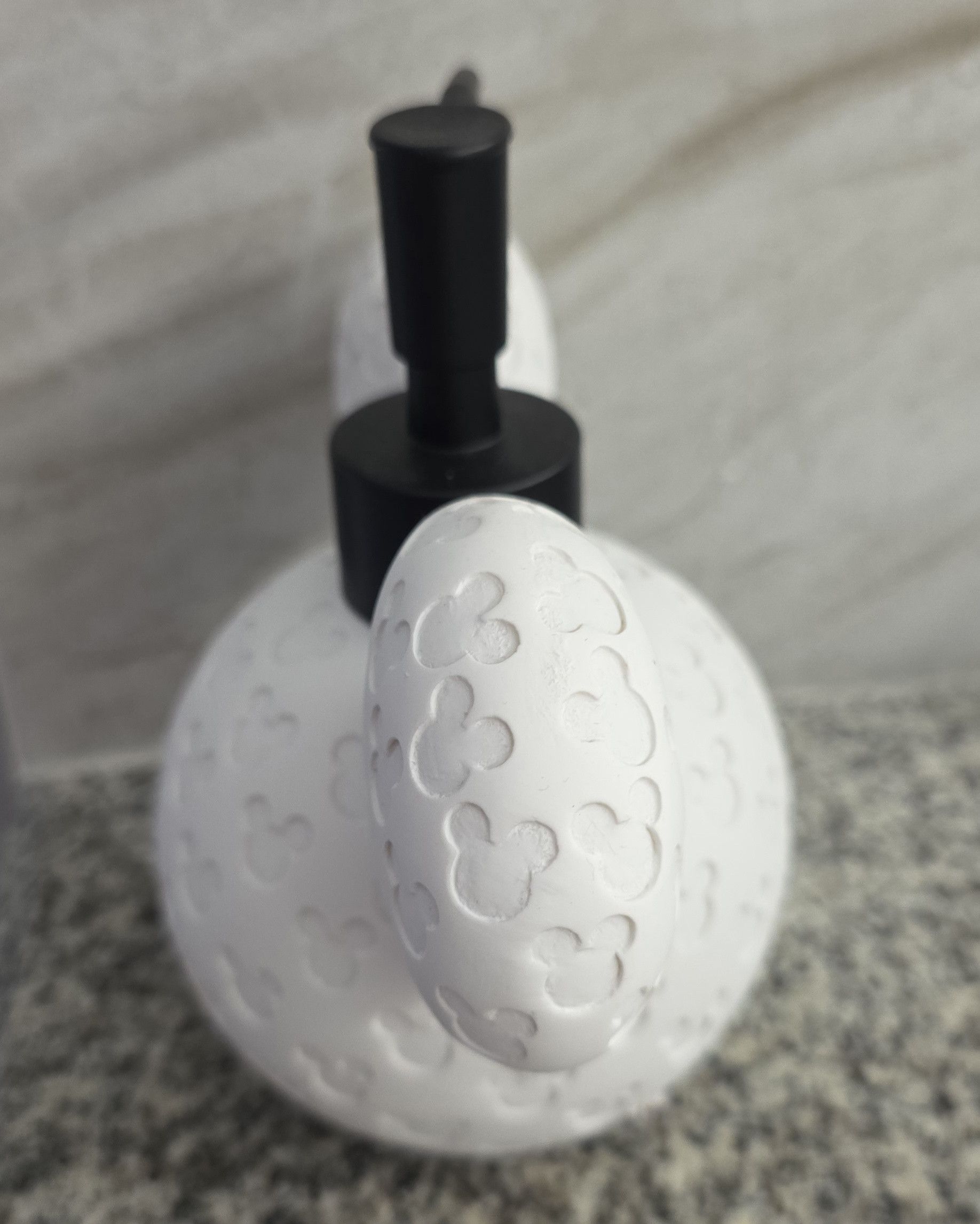 Disney NWT Disney Mickey Mouse White Pattern Soap Dispenser 6" Size ONE SIZE - 4 Thumbnail
