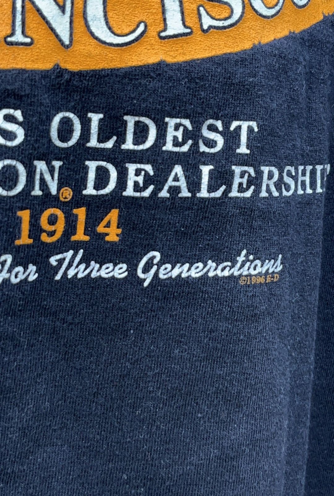 Harley Davidson × Vintage Vintage 90s Harley Davidson Multi Logo T-shirt Size US M / EU 48-50 / 2 - 9 Thumbnail