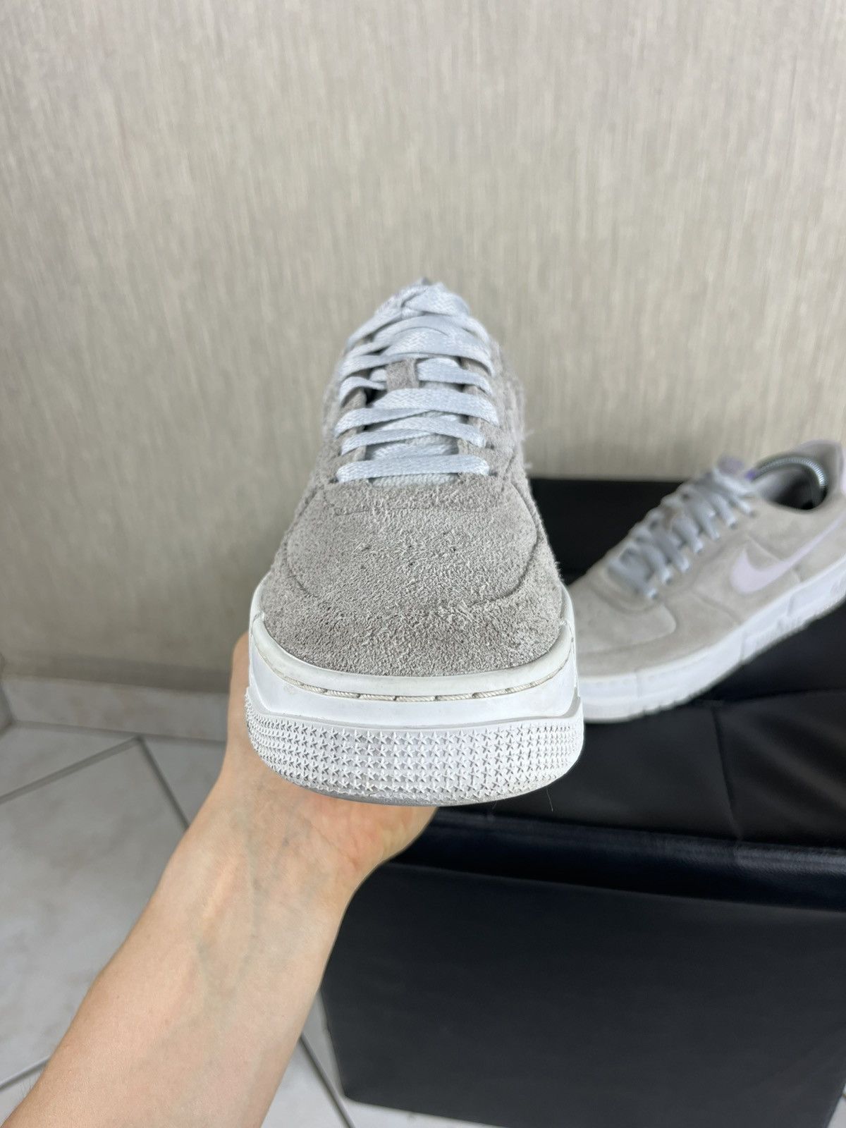 Nike Nike Air Force 1 one pixel suede velvet sneakers shoes lilac Size US 8.5 / EU 41-42 - 6 Thumbnail