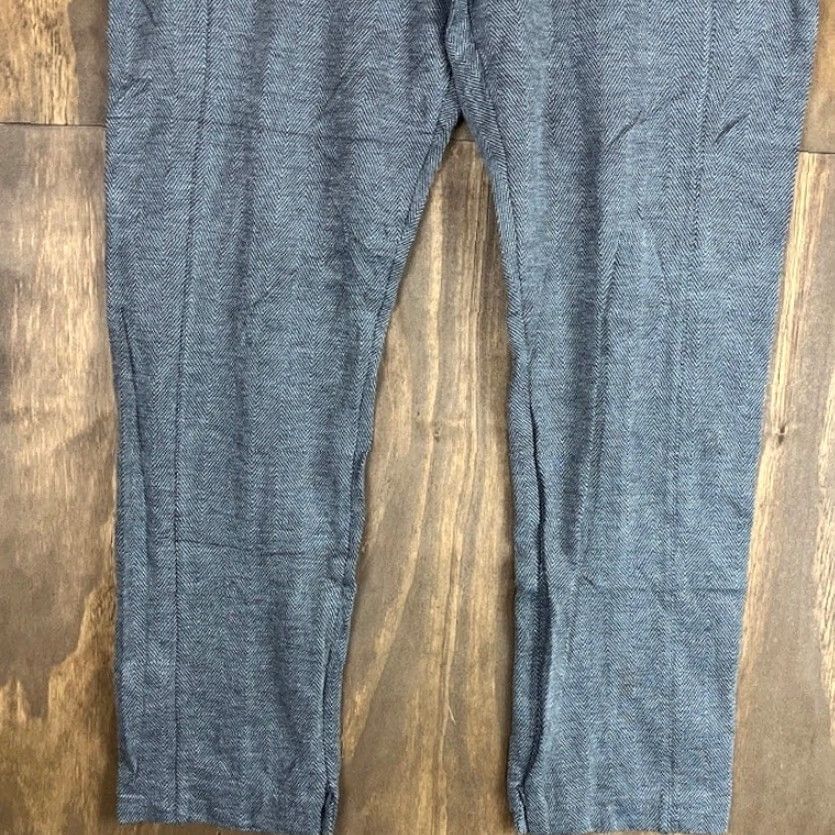 Ann Taylor Ann Taylor Womens Dress Pants Gray Black Herringbone High Rise Slim Straight 14 Size 24" / US 00 / IT 34 - 3 Thumbnail