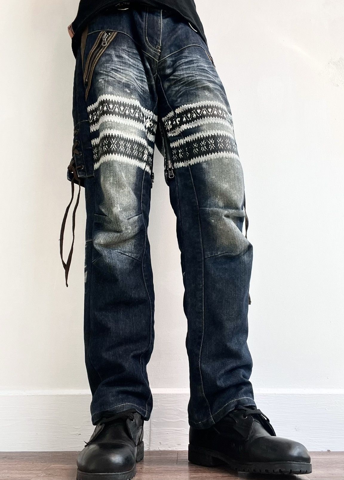 PPFM PPFM Easter Rock Double Waist Jeans Size US 32 / EU 48 - 2 Thumbnail