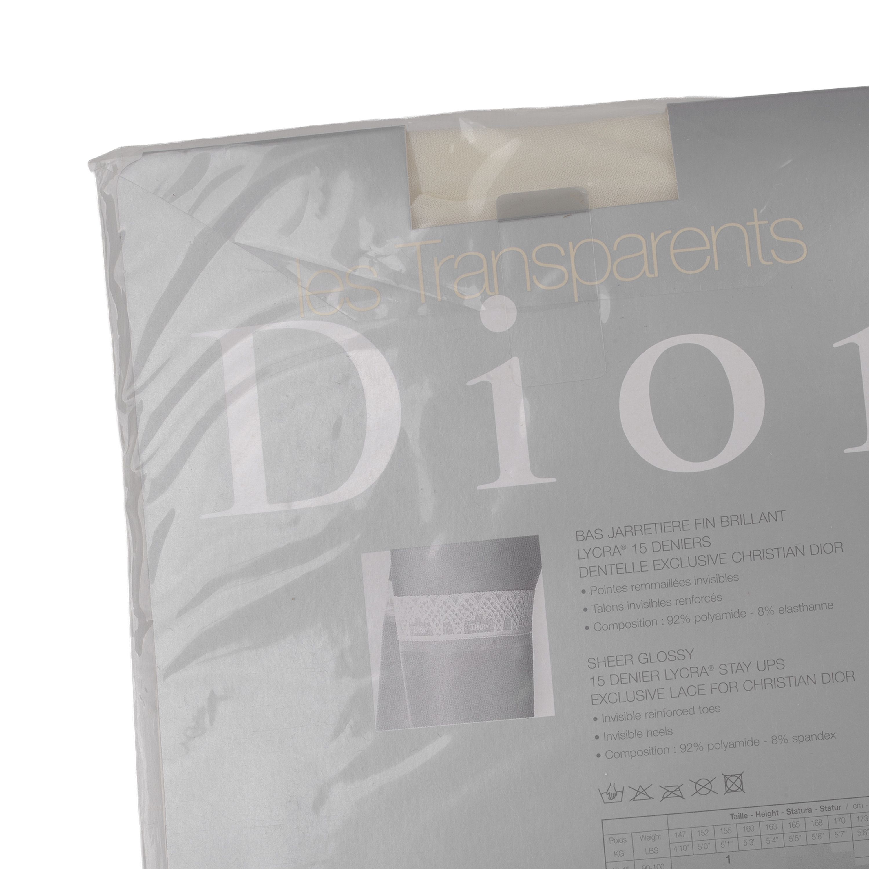Dior Christian Dior Thigh-High Beige Vintage Stockings Size ONE SIZE - 4 Thumbnail