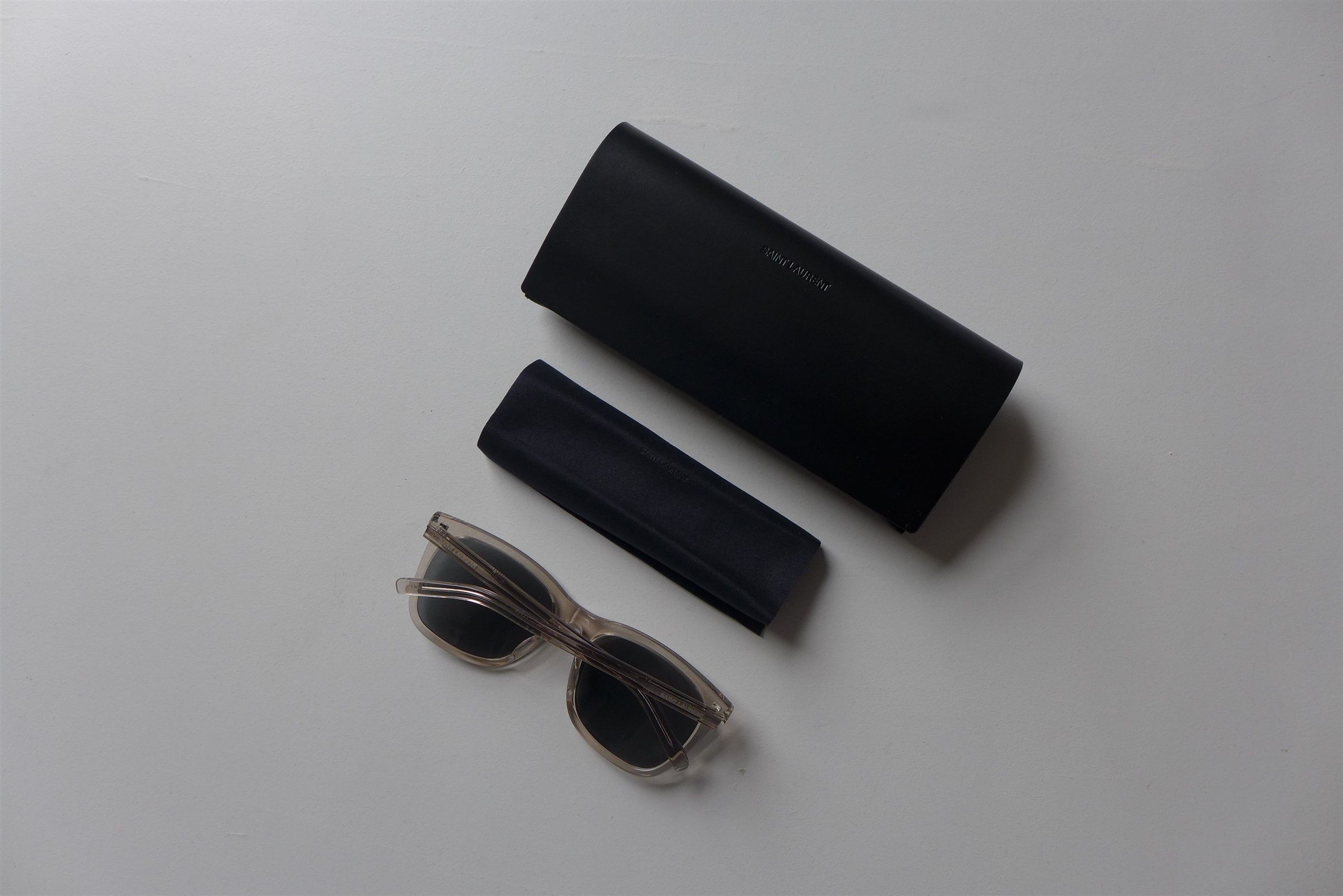 Saint Laurent Paris Saint Laurent SL116/K Sunglasses - Clear Acetate Size ONE SIZE - 2 Thumbnail