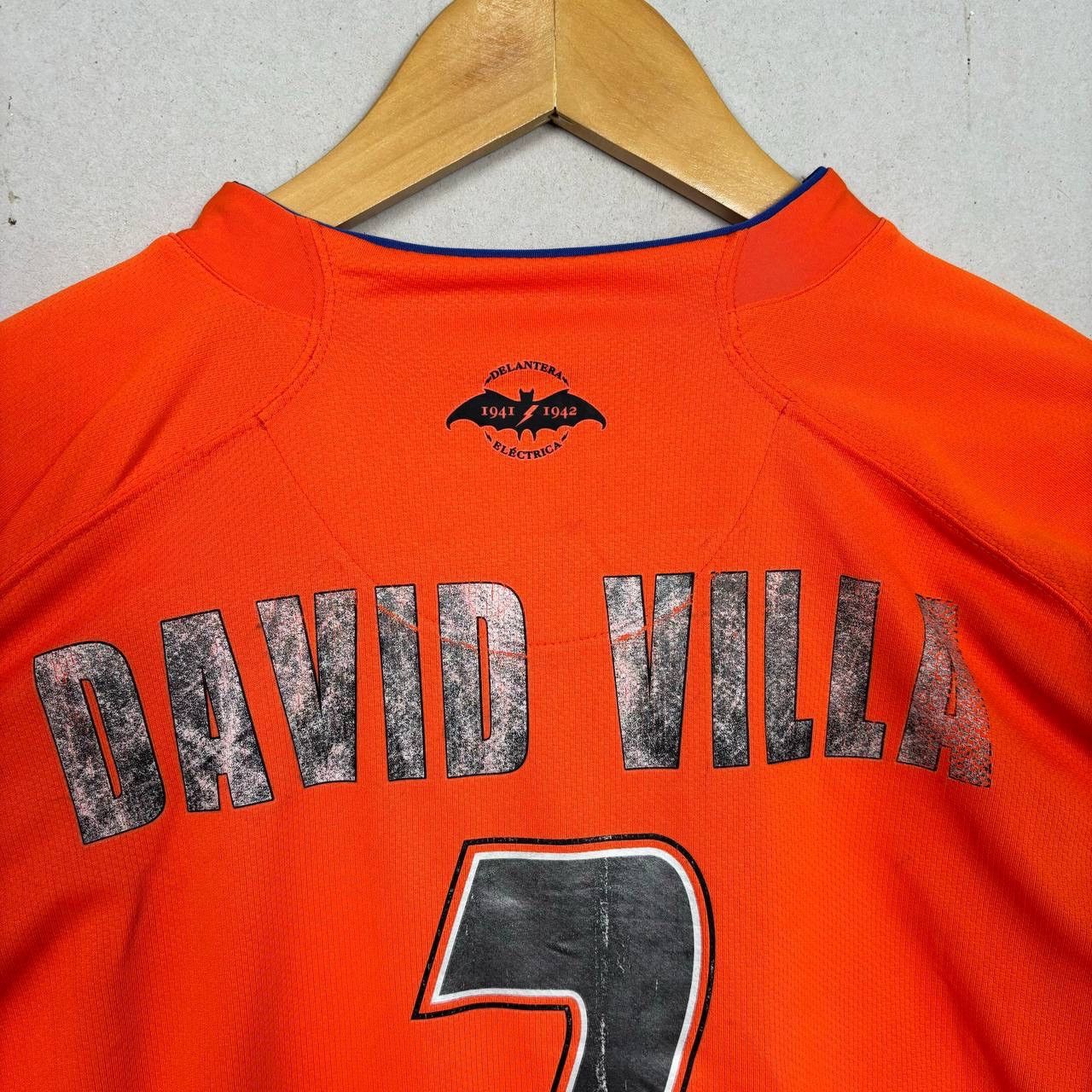 Nike NIKE 2007-08 VALENCIA CF DAVID VILLA L/S AWAY SHIRT JERSEY L Size US L / EU 52-54 / 3 - 6 Thumbnail
