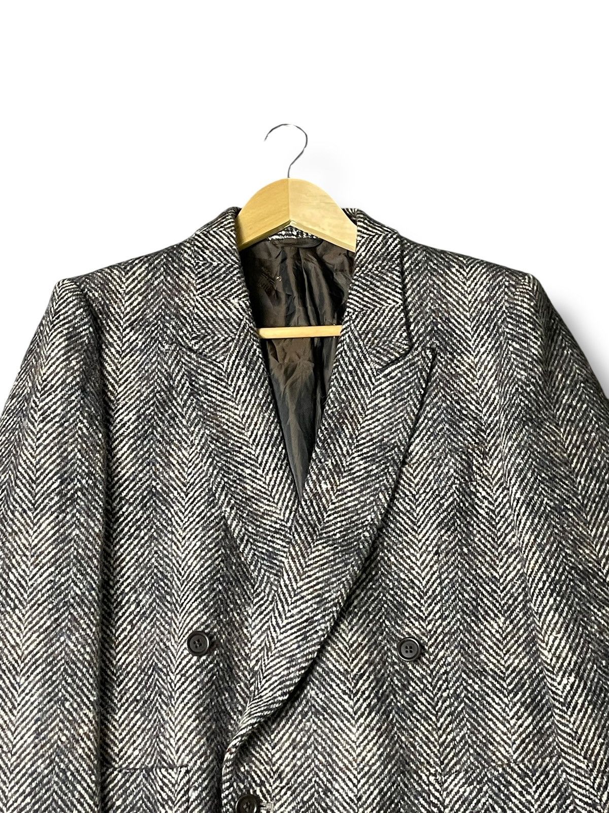 Lanvin × Vintage Lanvin Paris Textured Double Breasted Coat (55) Size US XXS / EU 40 - 4 Thumbnail