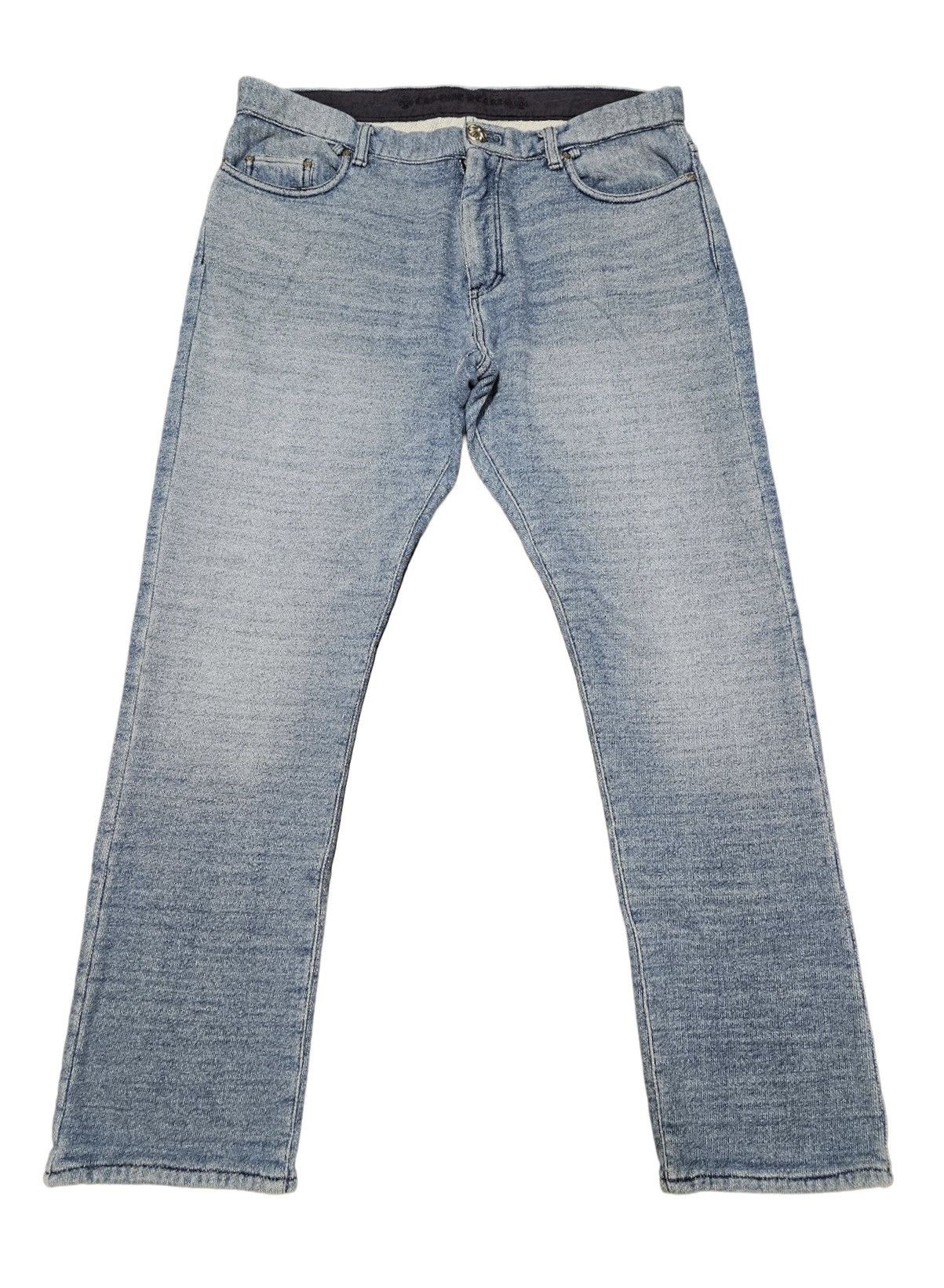 Chrome Hearts Indigo Cotton In House Blue Denim Pants