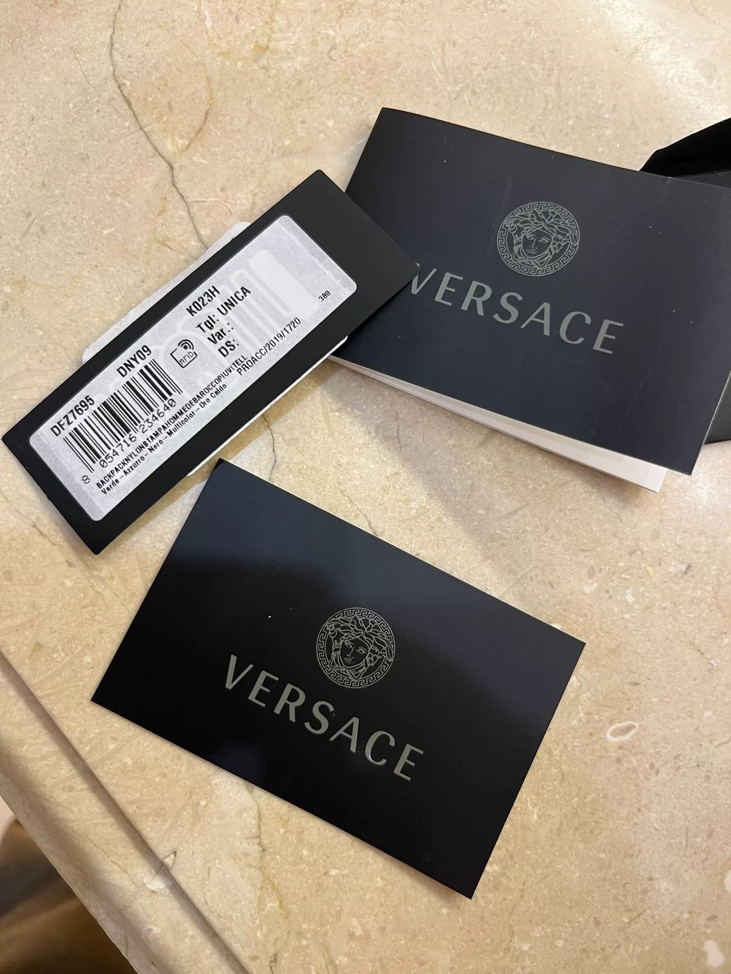 Versace Versace Baroque Print Gold Green Backpack Size 36 - 9 Thumbnail