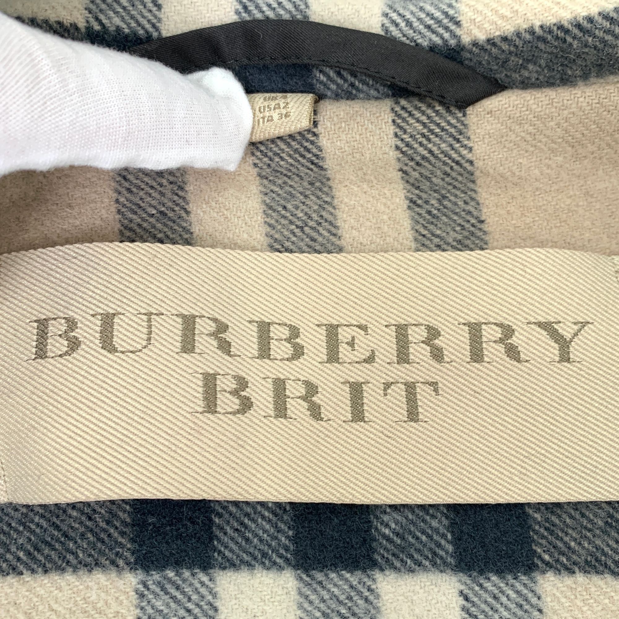Burberry Burberry Black Wool Hooded Toggle Coat (Size XS) Size XS / US 0-2 / IT 36-38 - 2 Thumbnail