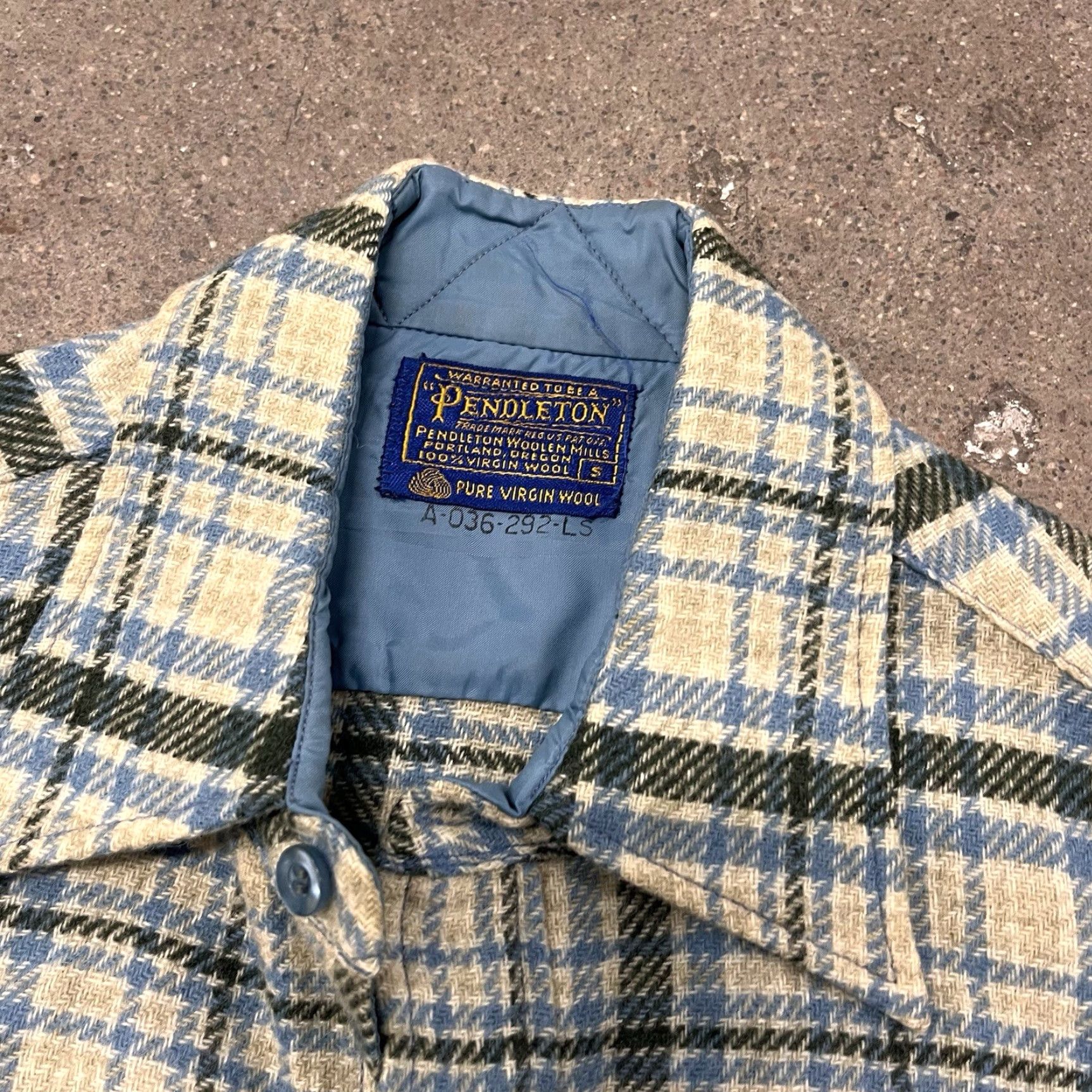Pendleton VTG Pendleton Shirt Mens Small High Grade Western Wear Wool Blue Plaid Button Snap Front Size US S / EU 44-46 / 1 - 2 Thumbnail