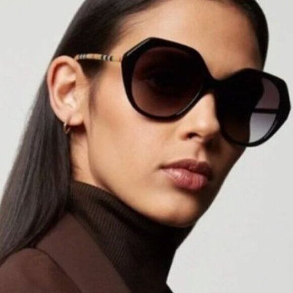 Burberry Burberry BE4375 38538G Black Square Sunglasses Size ONE SIZE - 2 Thumbnail