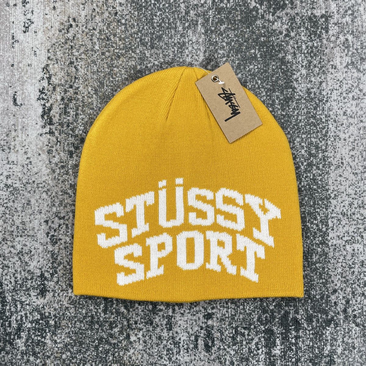 Stussy STUSSY SPORT BEANIE YELLOW Size ONE SIZE - 2 Thumbnail