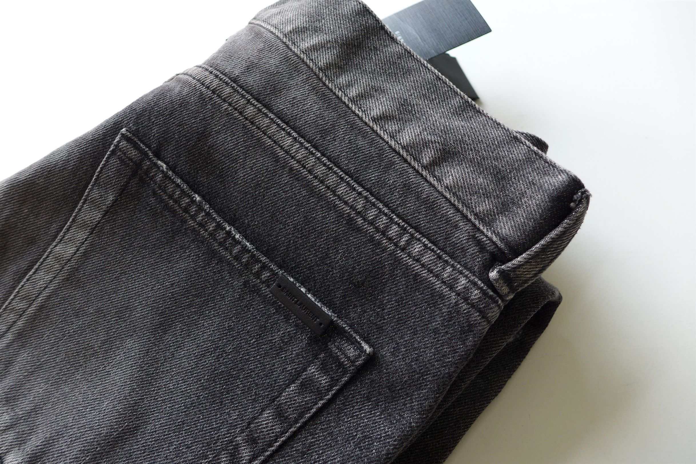 Saint Laurent Paris Saint Laurent D18 Jeans - Washed Black Denim Size US 32 / EU 48 - 6 Thumbnail
