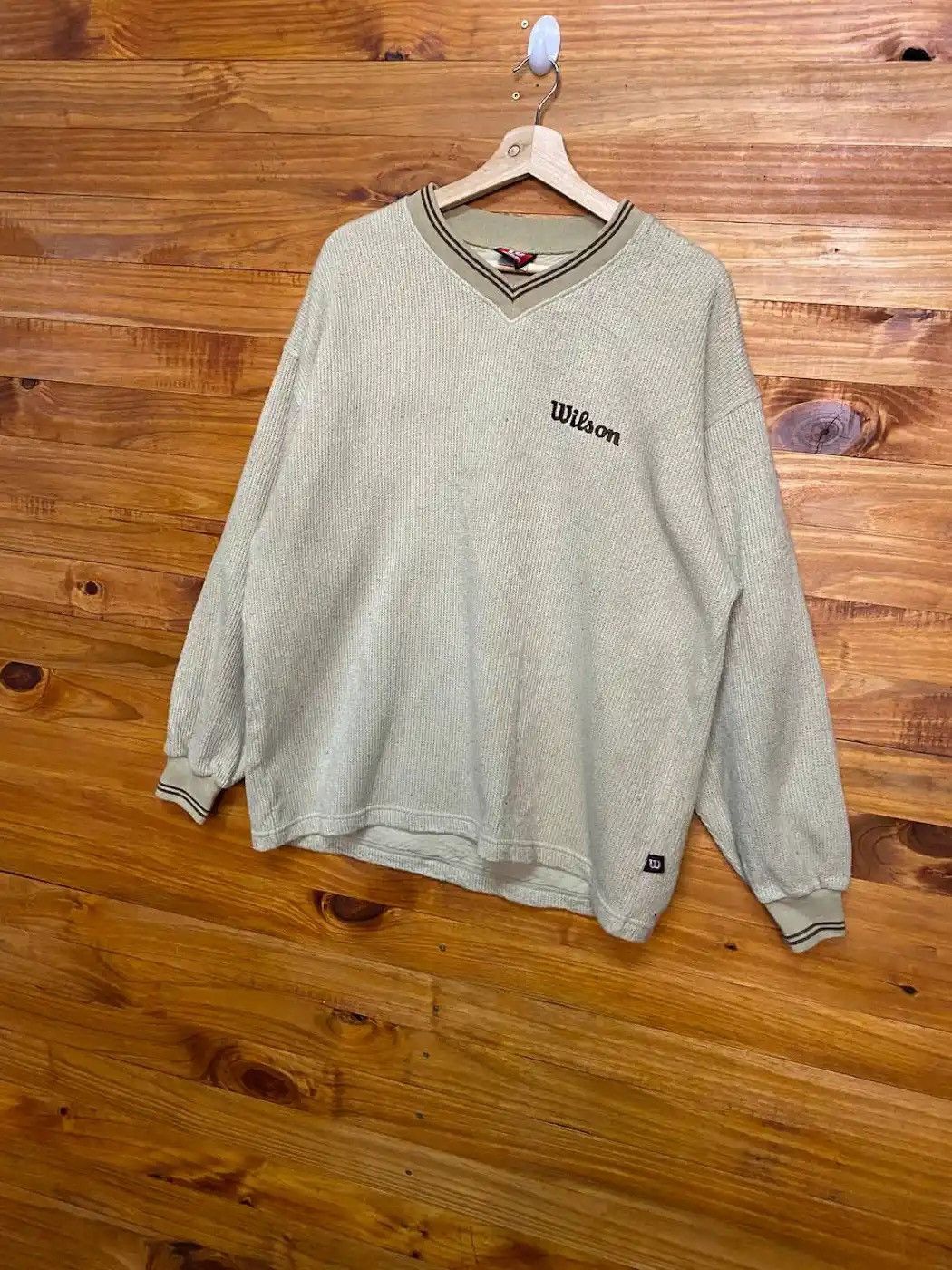Wilson Vintage 90s Wilson Jumper Knitwear Made In Japan Size US L / EU 52-54 / 3 - 4 Thumbnail