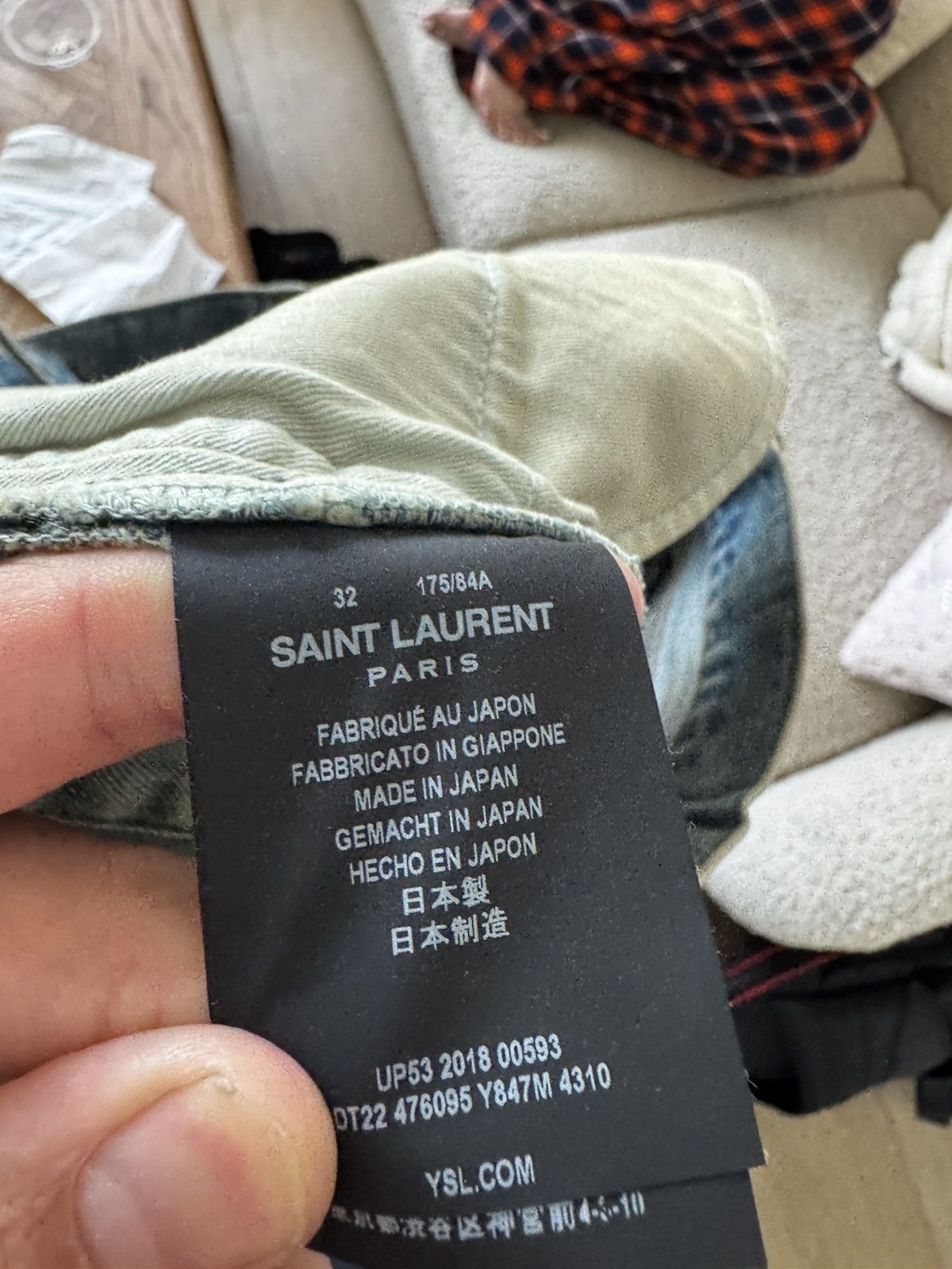 Saint Laurent Paris Crash denim Size US 32 / EU 48 - 4 Thumbnail