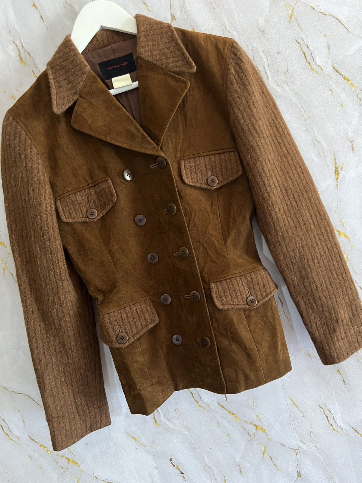 Japanese Brand Tant Que Redit Jacket Minimalist Japanese Designer Size S / US 4 / IT 40 - 4 Thumbnail