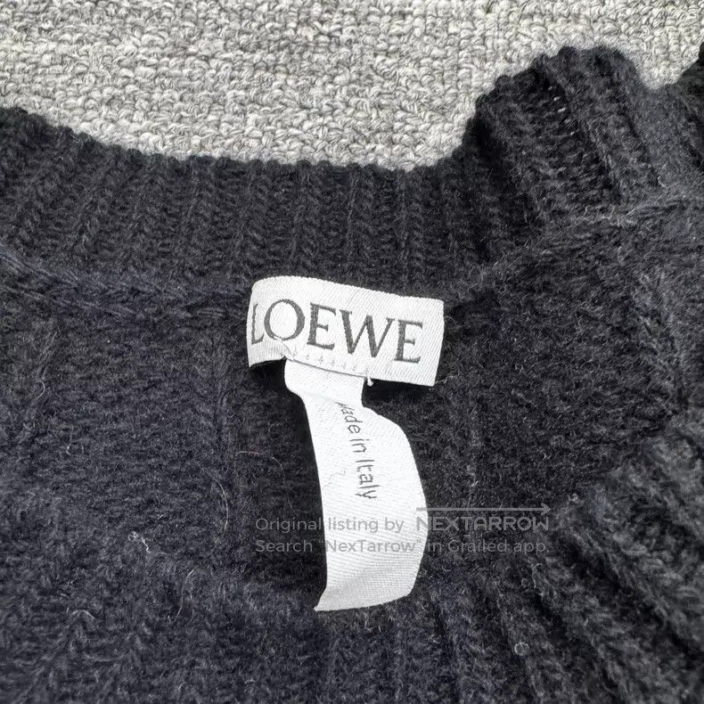 Loewe Loewe Black and White Striped Wool Sweater Size US S / EU 44-46 / 1 - 4 Thumbnail