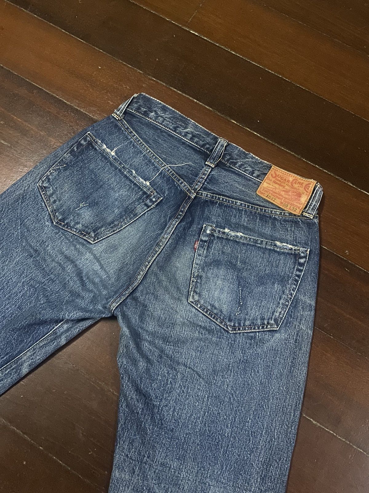 Orslow FIRE 🔥 VINTAGE SUGAR CANE 1947 SHORT JEANS REWORK CUSTOM Size US 30 / EU 46 - 12 Thumbnail