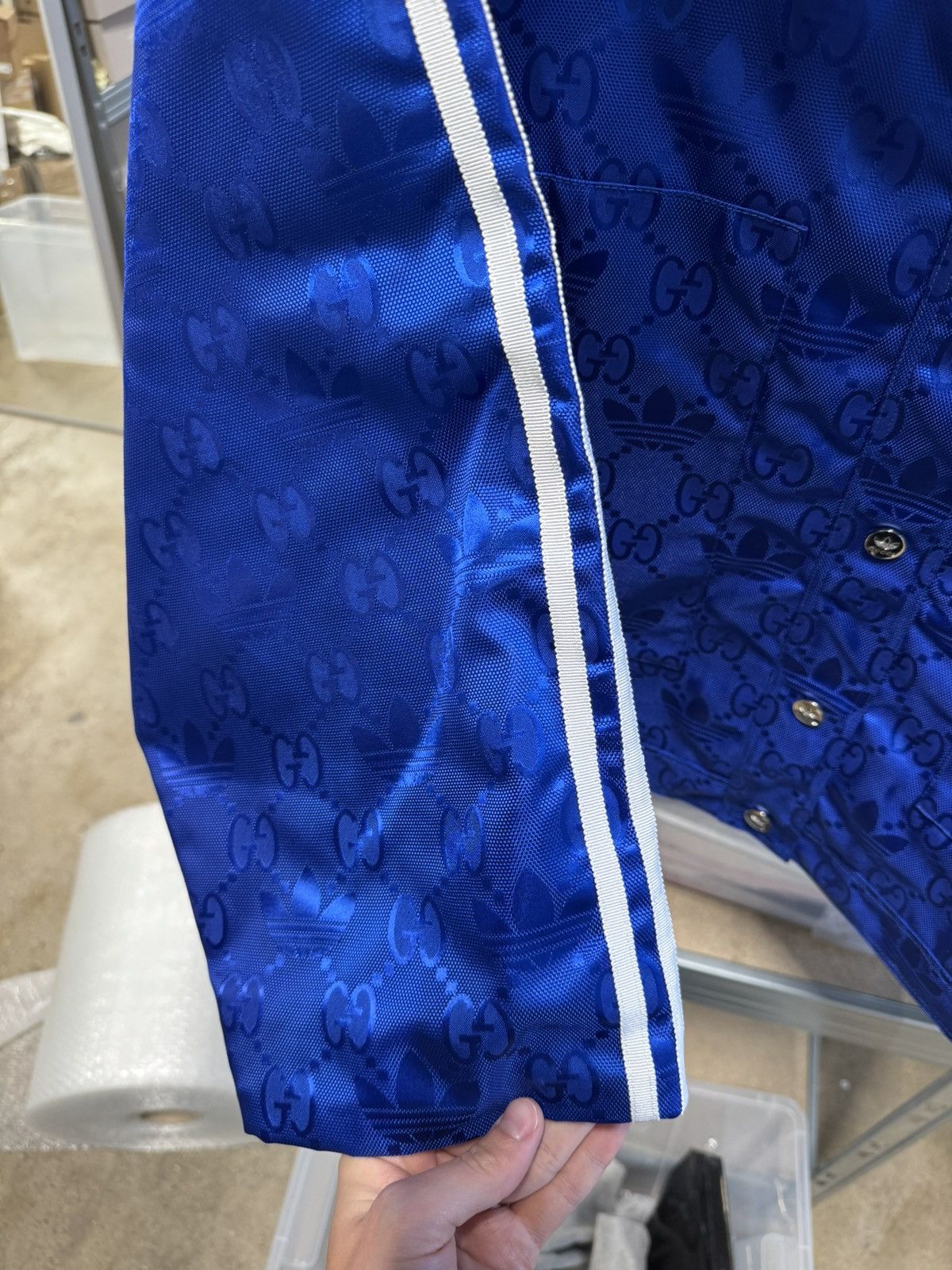 Adidas × Gucci Gucci X Adidas GG Nylon Jacket NEW 3200$ Size XS / US 0-2 / IT 36-38 - 8 Thumbnail