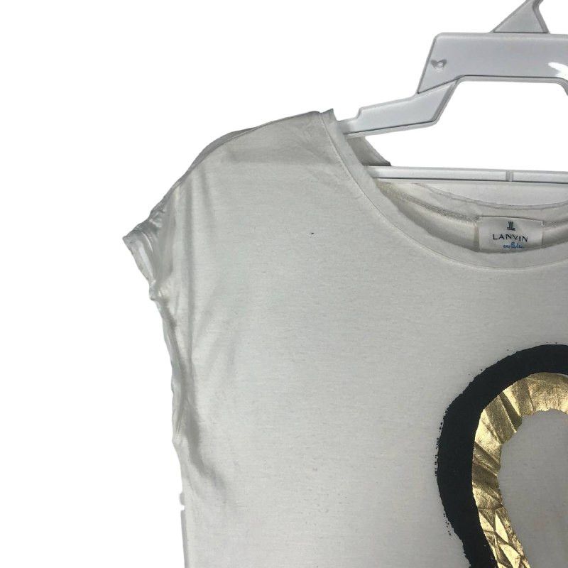 Lanvin Lanvin En Blue White T-Shirt Size XS / US 0-2 / IT 36-38 - 3 Thumbnail