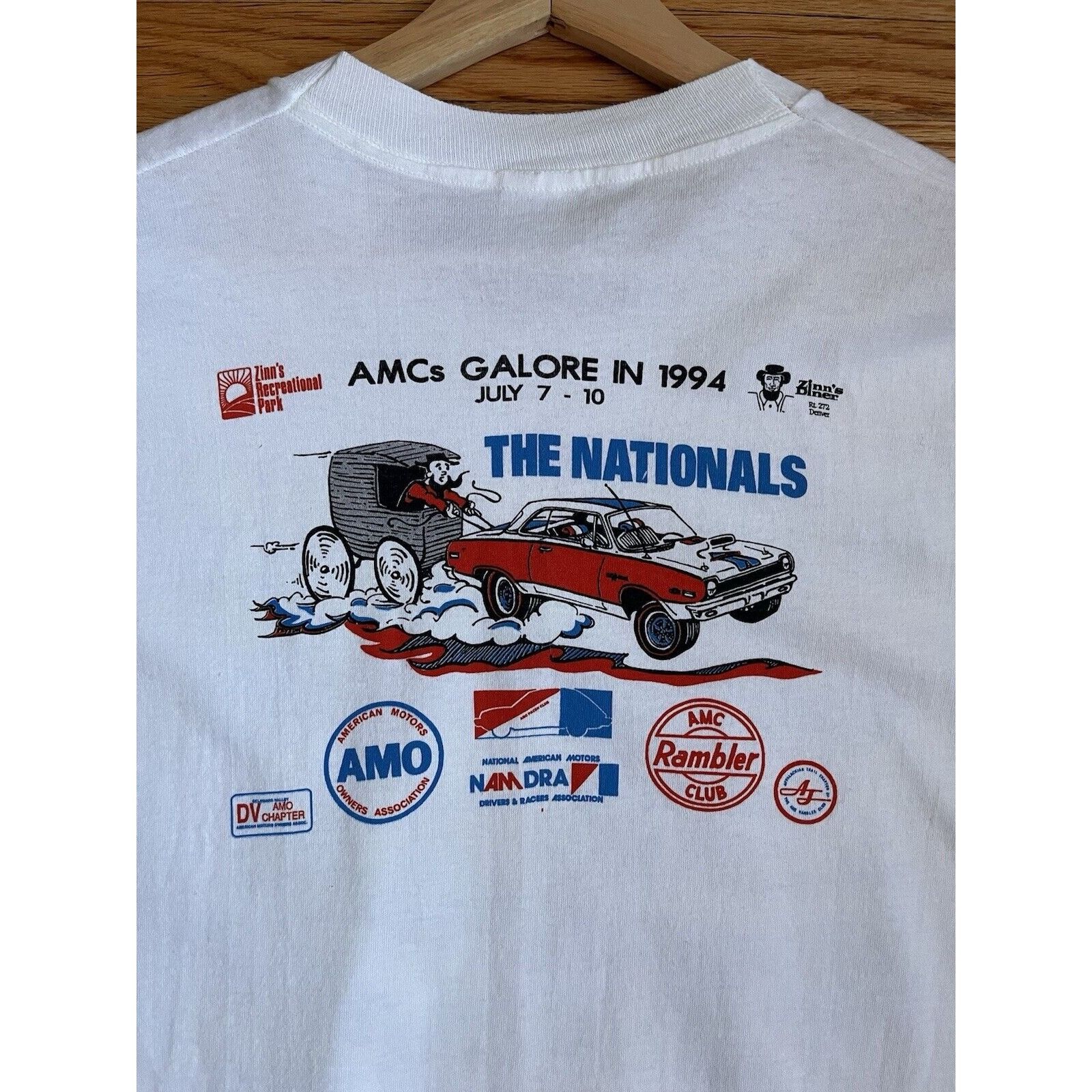 Vintage VINTAGE AMERICAN MUSCLE CAR MEET SINGLE STITCH T SHIRT 90S Size US XXL / EU 58 / 5 - 6 Thumbnail