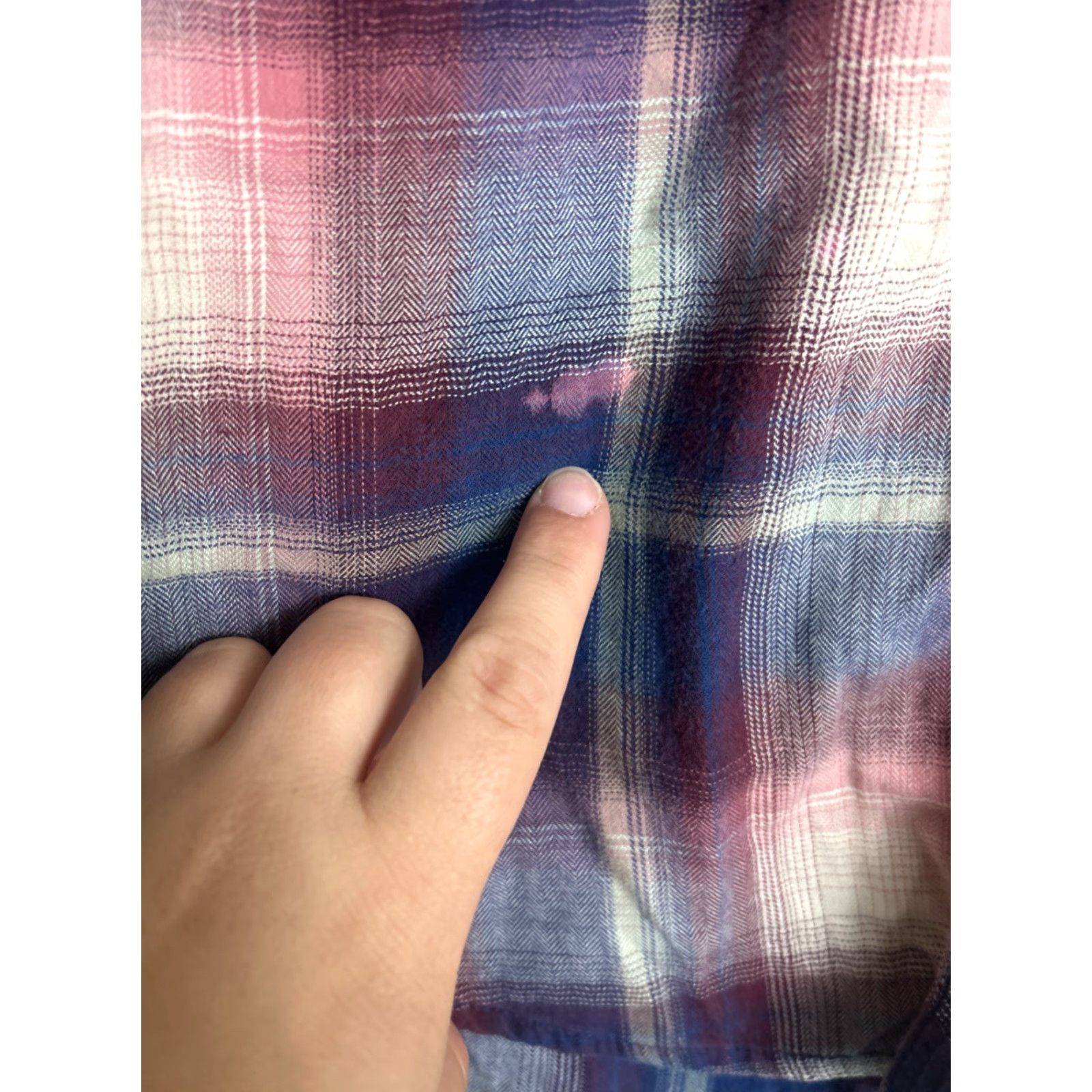 American Eagle Outfitters VINTAGE American Eagle Shirt Plaid Button-Up Long Sleeve Purple Small Womens Boyfriend Fit Sized S Size S / US 4 / IT 40 - 7 Thumbnail