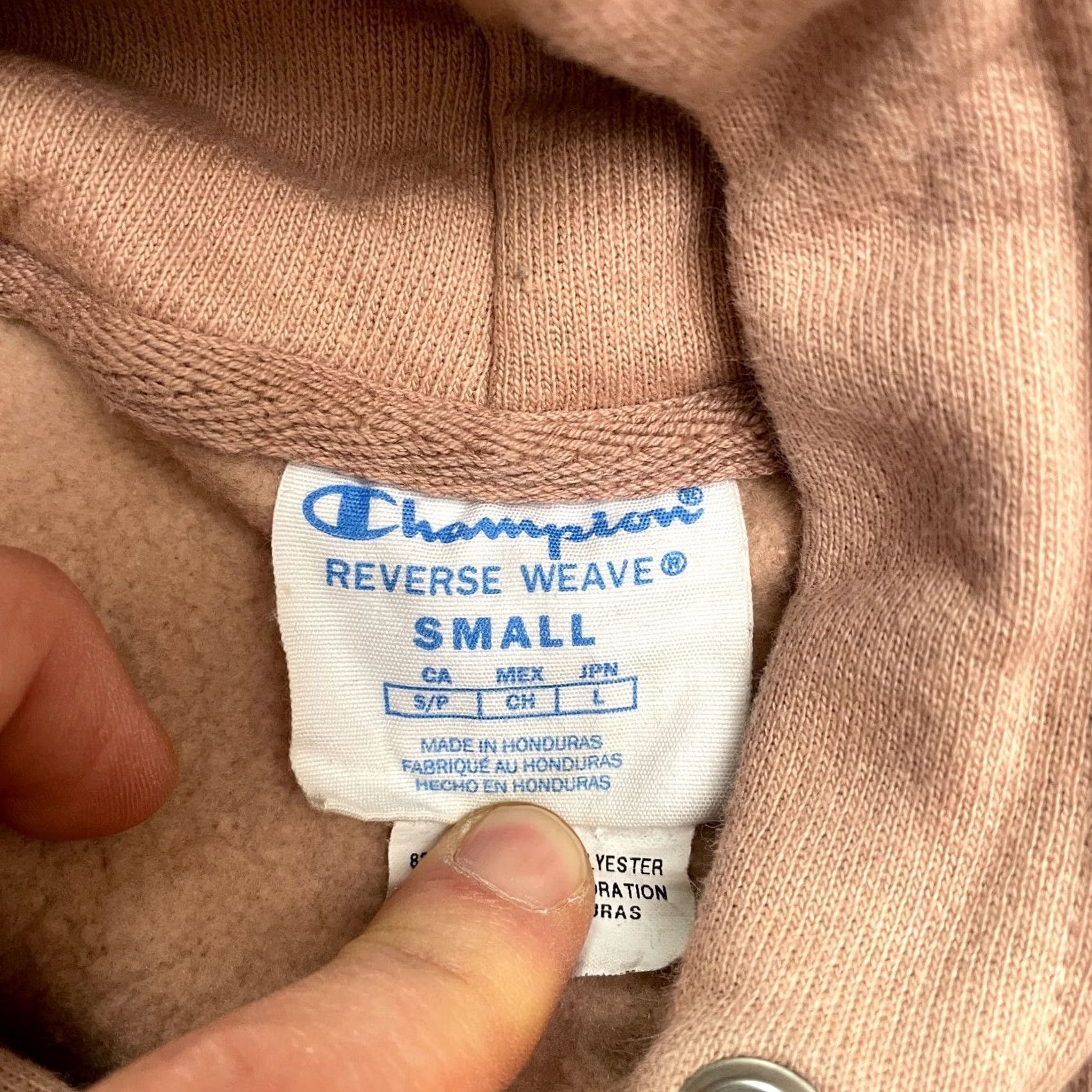 Champion Champion Hoodie Pullover Sweatshirt Unisex Adult Small Orange Fleece Logo Pocketed Stripes Design Modern-Classic Size US S / EU 44-46 / 1 - 7 Thumbnail