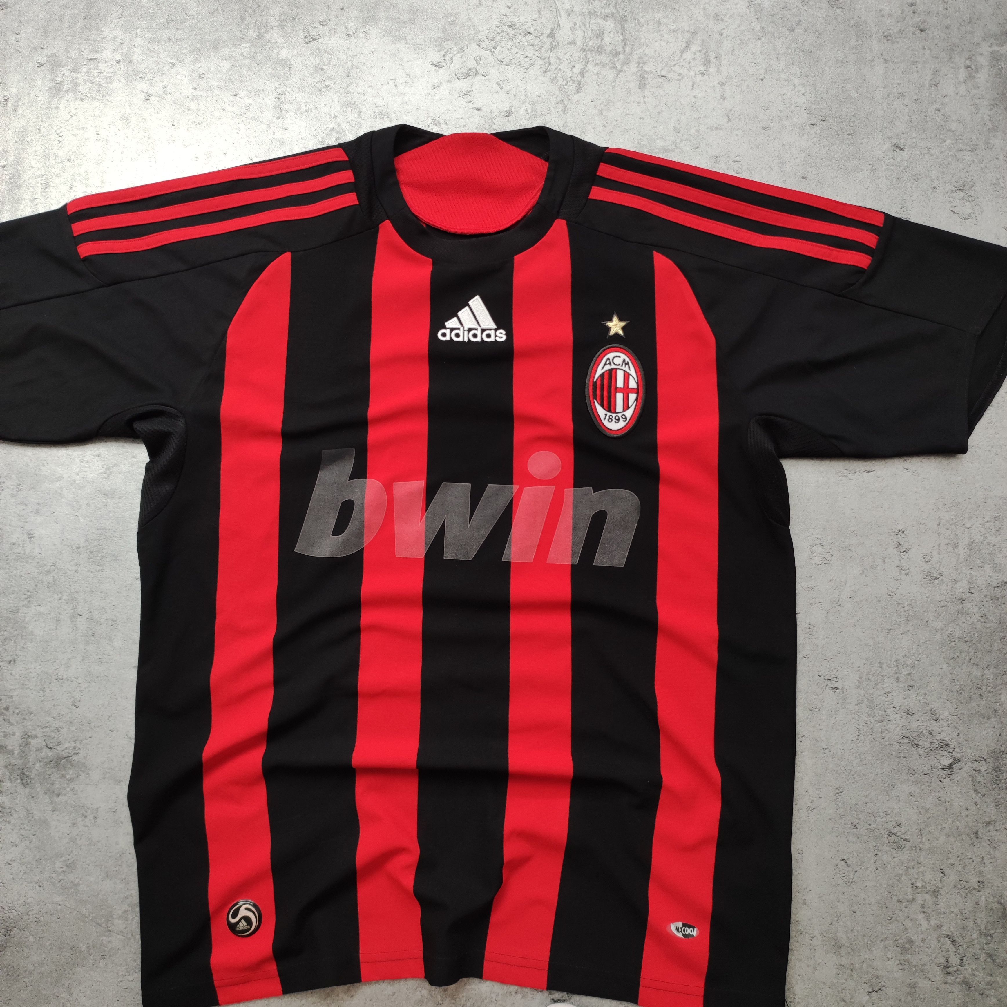 Other Vintage AC Milano x Adidas 2008 Match Football Jersey Size US S / EU 44-46 / 1 - 3 Thumbnail