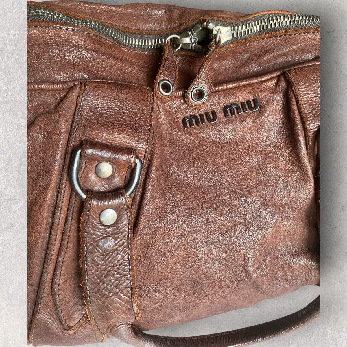 Miu Miu Vintage 2000’s Miu Miu Bowling Bag Size ONE SIZE - 5 Thumbnail