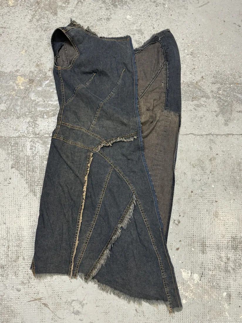 Designer × Vintage Plein Sud Asymmetrical Metal Hook Denim Dress Size S / US 4 / IT 40 - 3 Thumbnail
