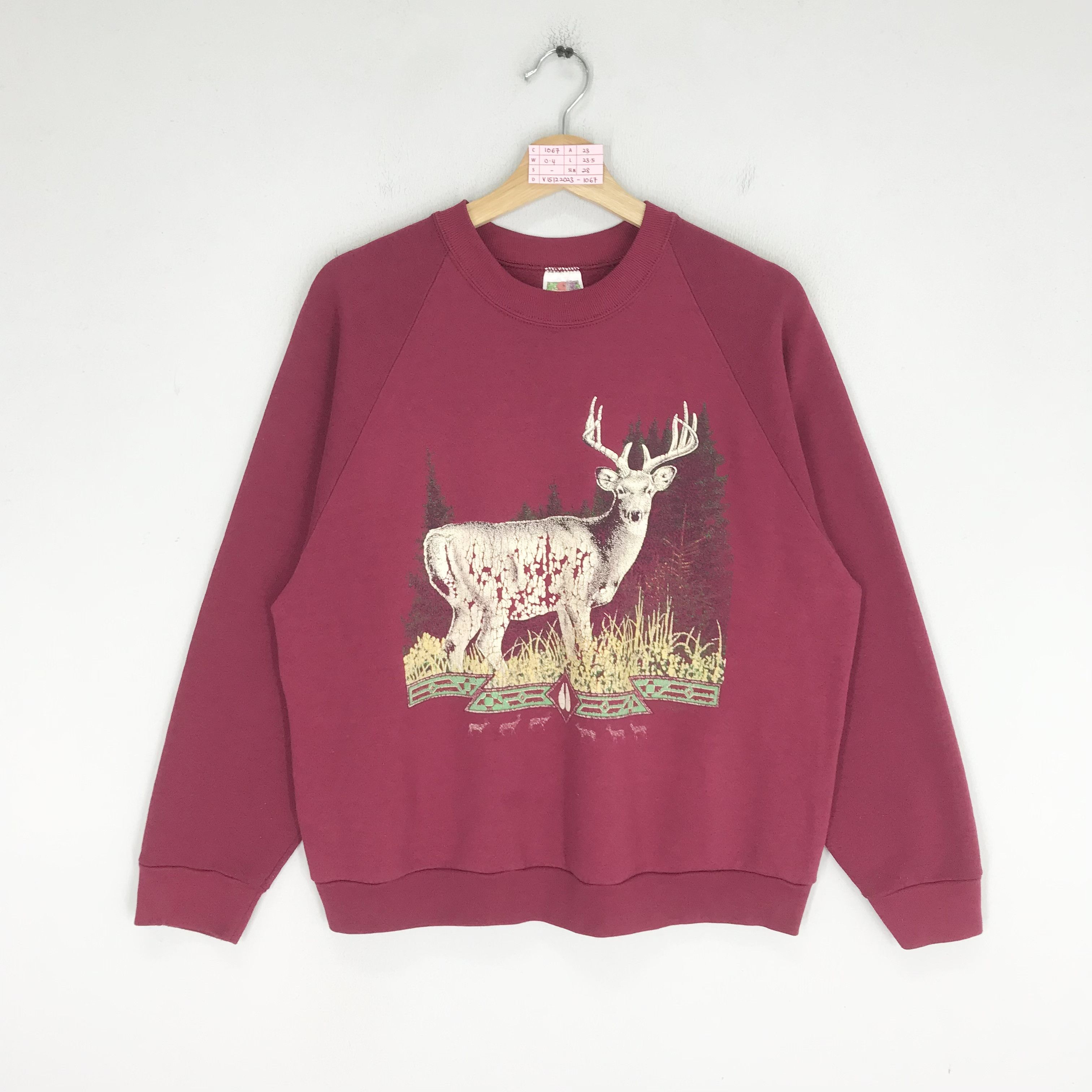 Habitat Vintage 90s Deer Animal Wildlife Habitat Tailed Deer Size US L / EU 52-54 / 3 - 1 Thumbnail
