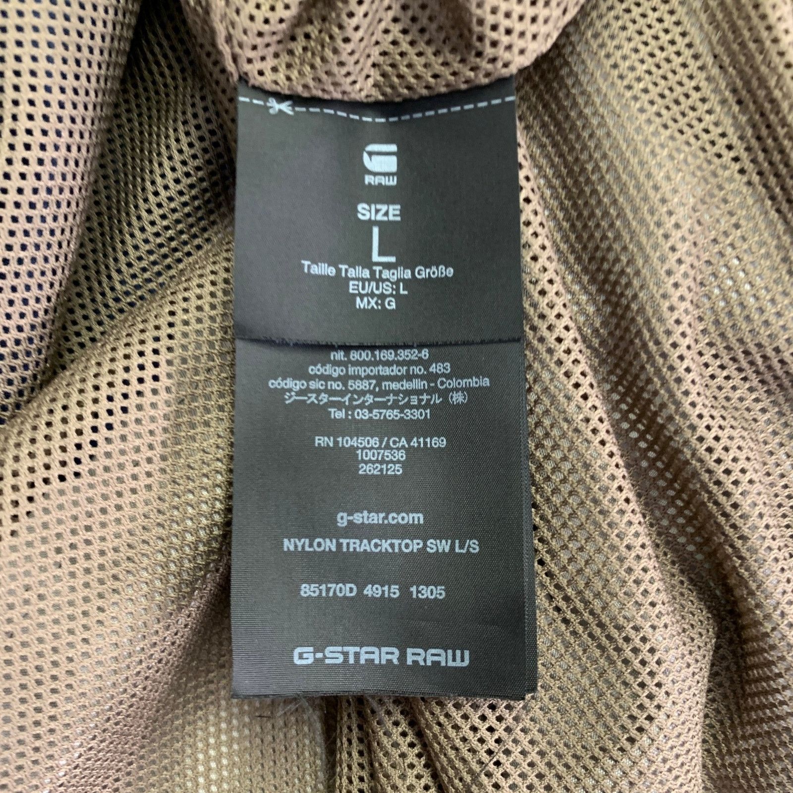 Other G-STAR Blue Grey Two Toned Polyester Mesh Zip Up Track Size US L / EU 52-54 / 3 - 7 Thumbnail